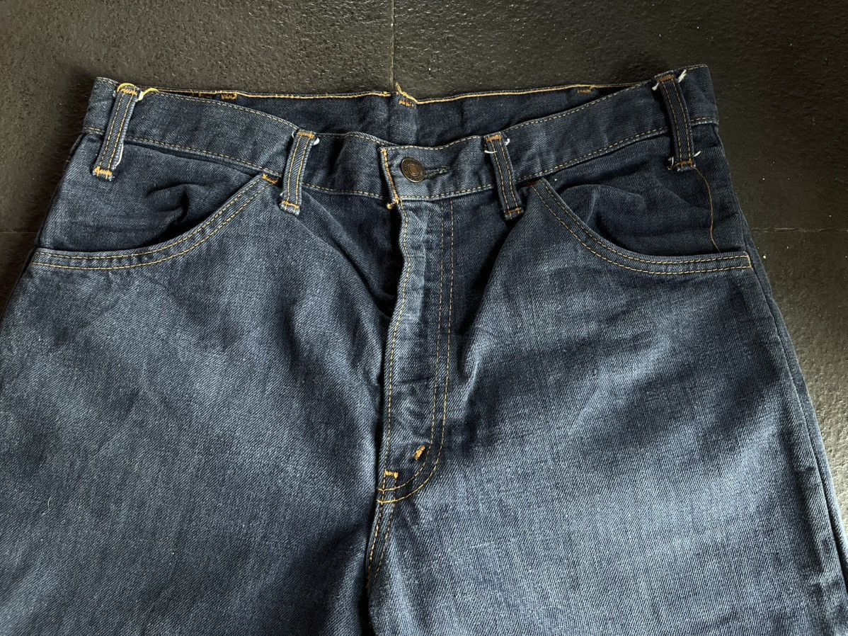 Levi's 🔥Rare Vtg 70s Levis 646 Big E Orange Tab Bottom Bell Flare Size US 33 - 11 Thumbnail
