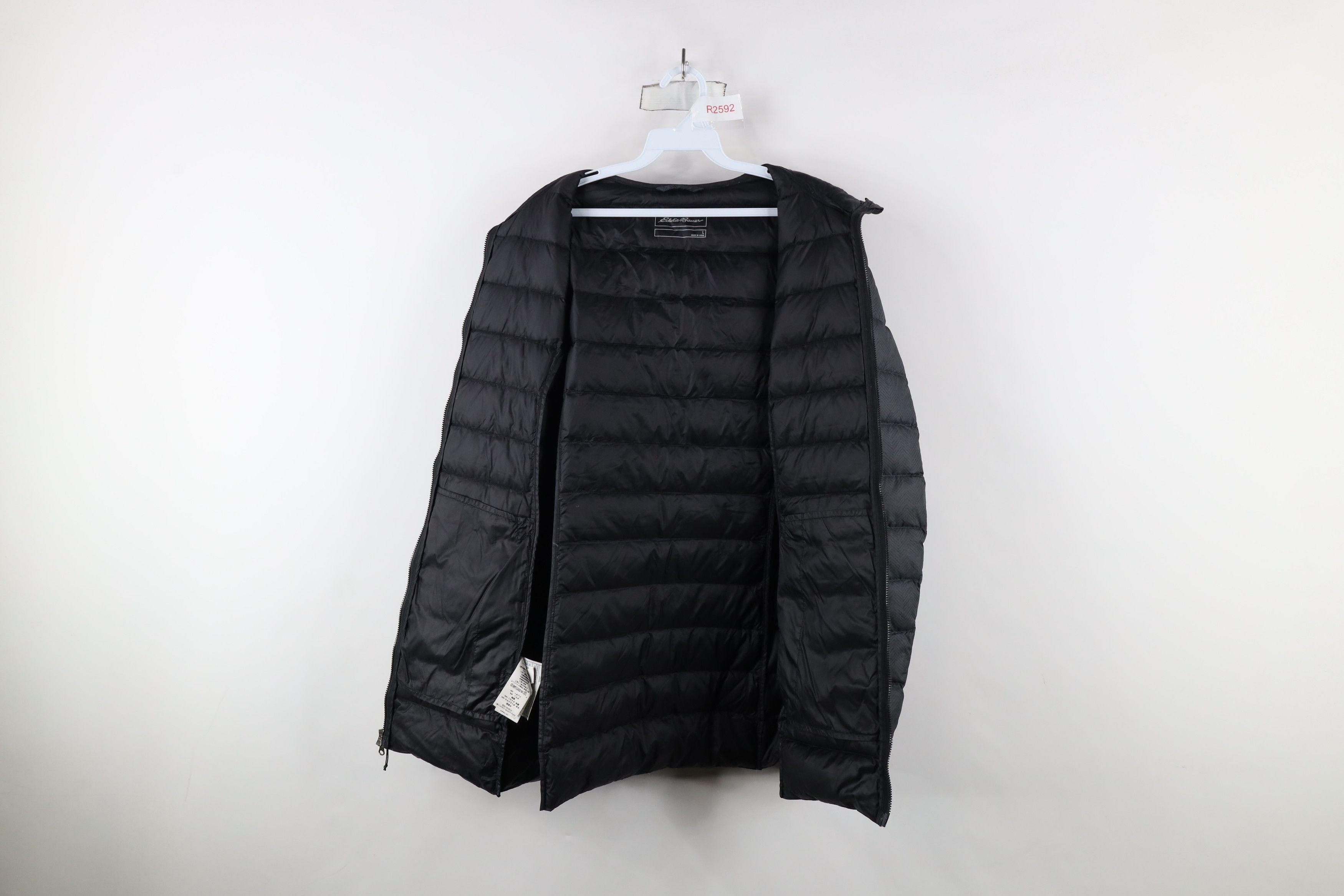 Eddie Bauer × Vintage Eddie Bauer Duck Down Insulated Hooded Puffer Jacket Gray Size US L / EU 52-54 / 3 - 8 Thumbnail