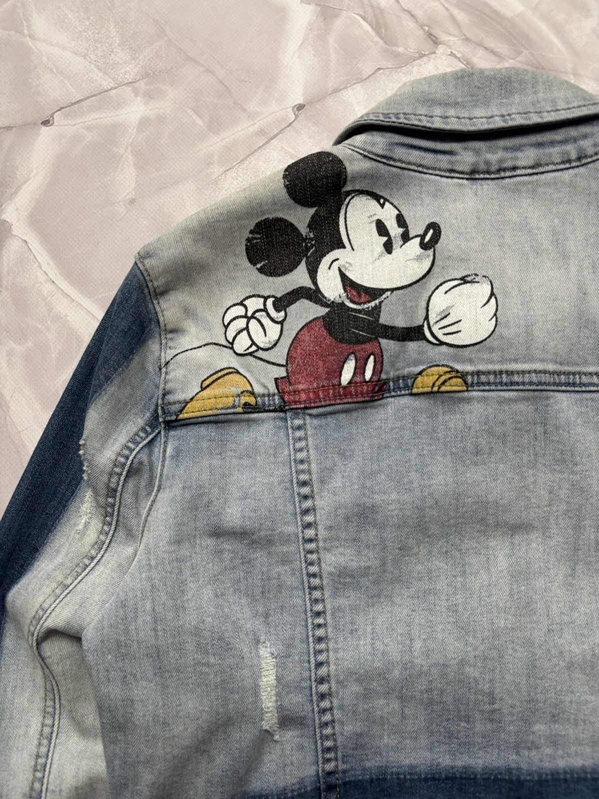 Desigual DESIGUAL DISNEY MICKEY MOUSE Denim Jacket Distressed Size M / US 6-8 / IT 42-44 - 17 Thumbnail