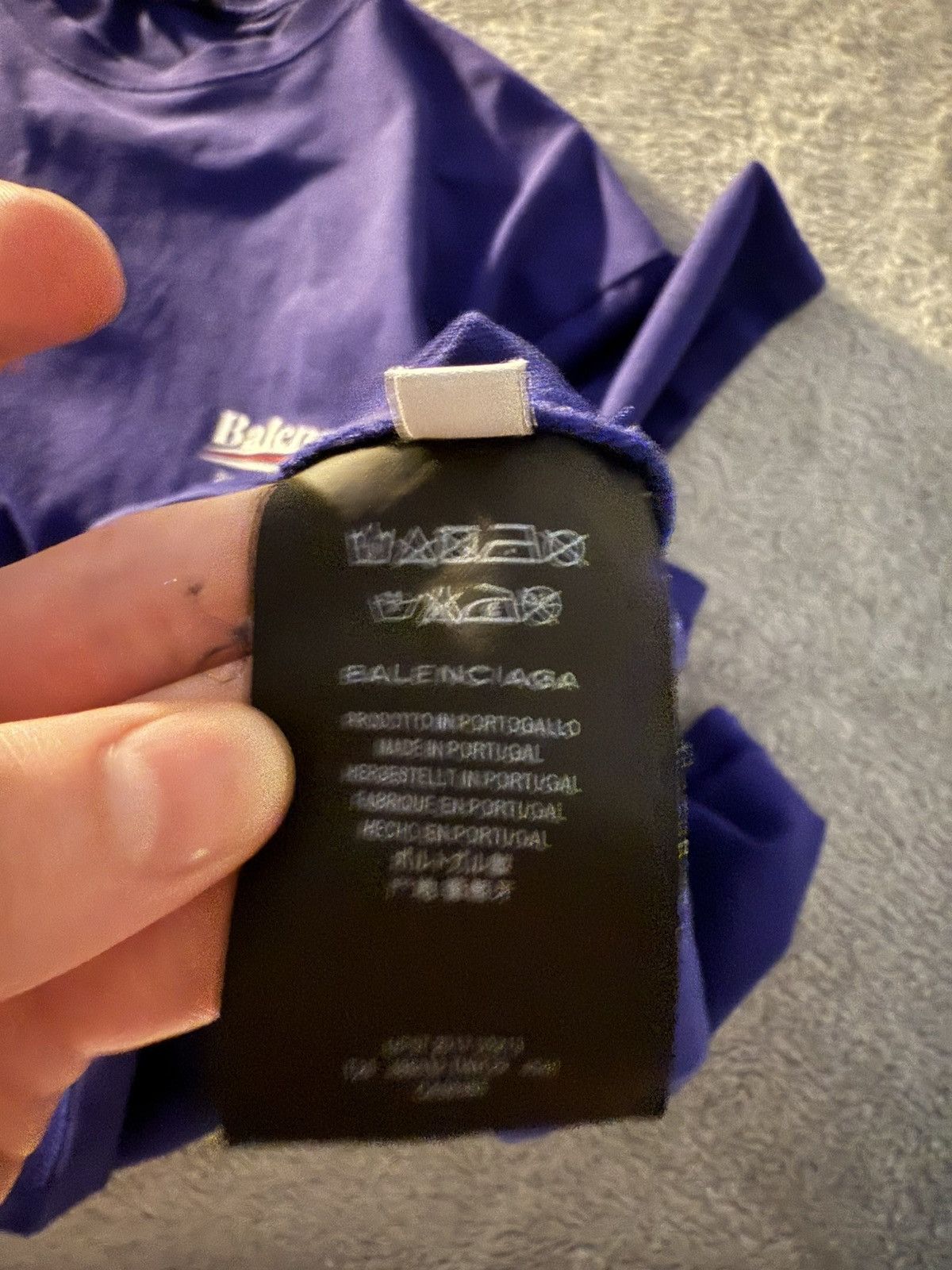 Balenciaga Blue Balenciaga 2017 Campaign Logo Tee Oversized Size US S / EU 44-46 / 1 - 6 Thumbnail