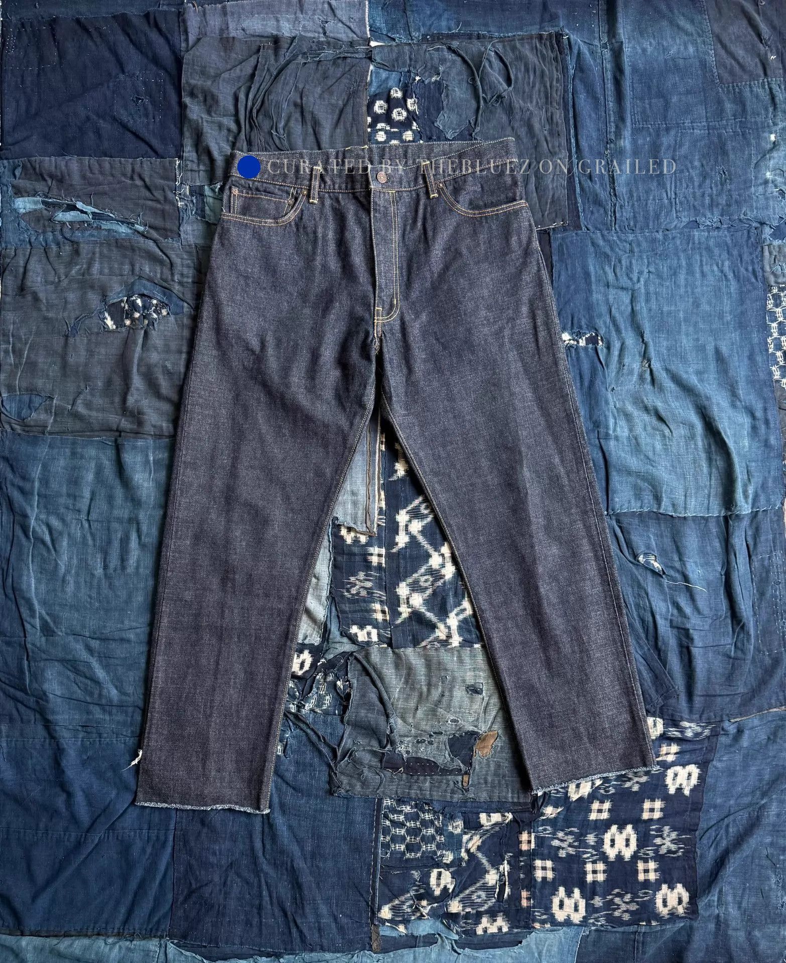 Visvim Spot Journeyman Pants in Tacked Washed Denim Size US 34 / EU 50 - 1 Thumbnail