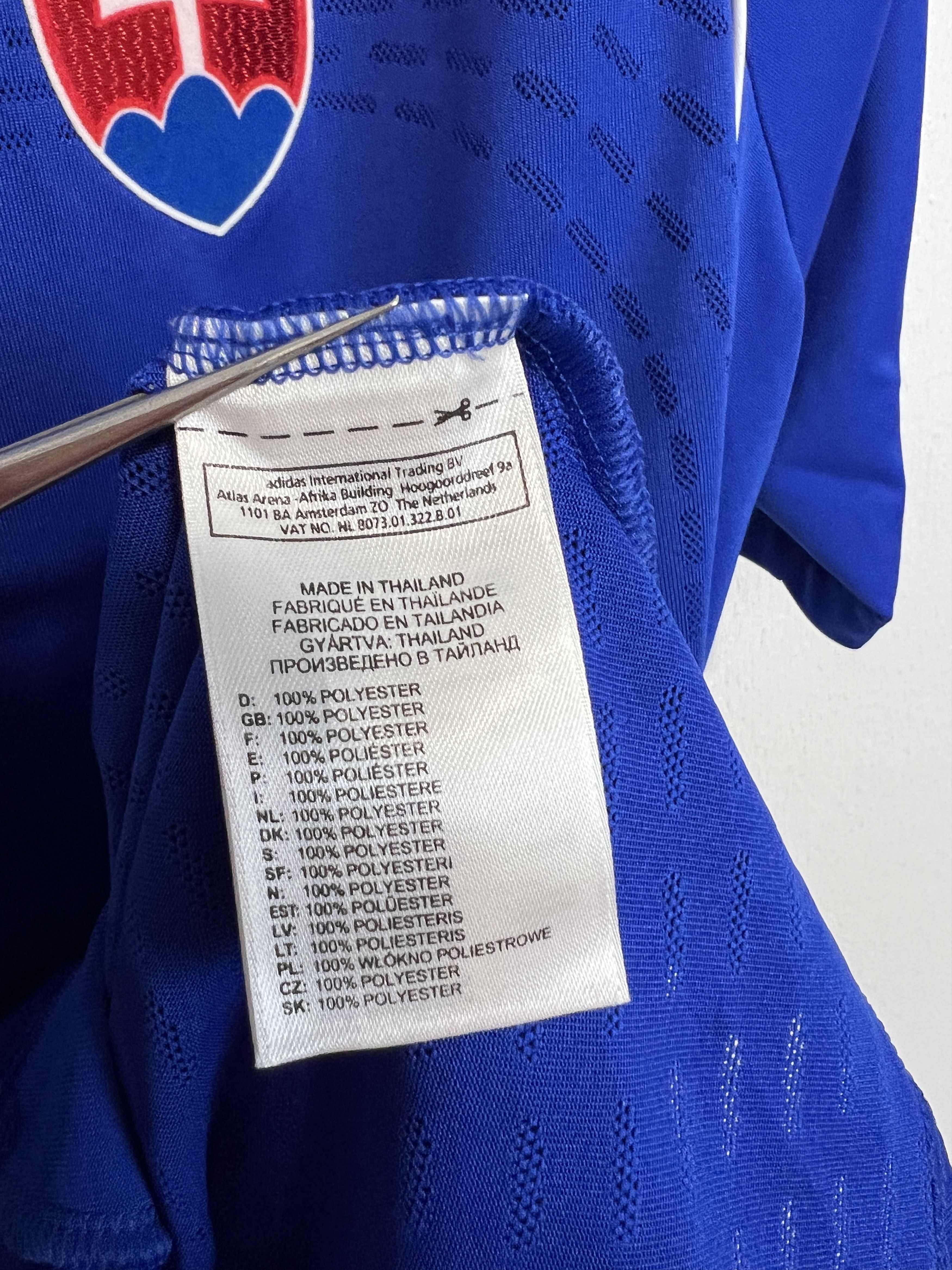 Adidas Slovakia Home football shirt 2010 Player Issue Soccer Jersey Size US XL / EU 56 / 4 - 6 Thumbnail