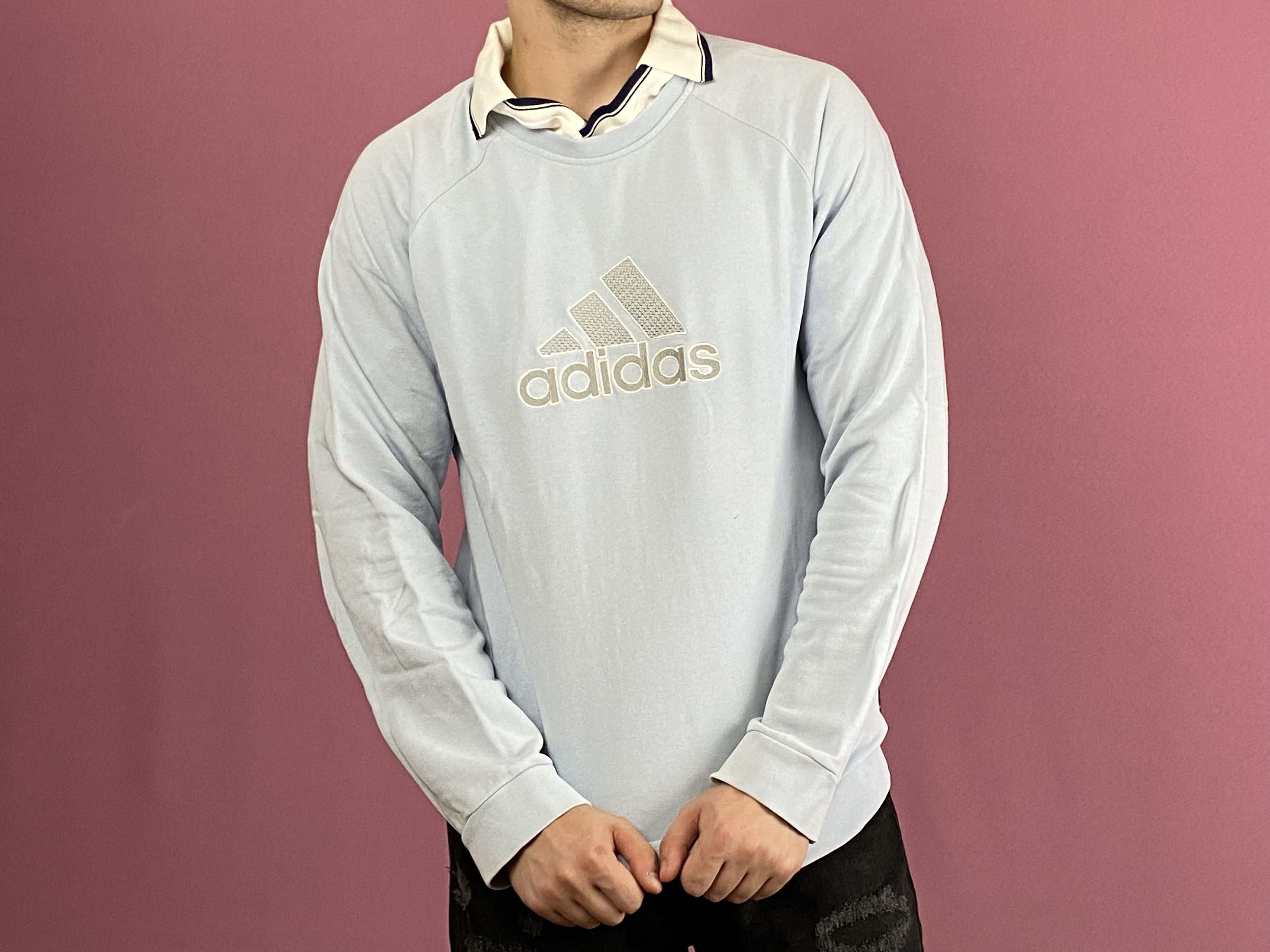 Adidas × Vintage Adidas Vintage Men's Sweatshirt - Size M Crew Neck Size US M / EU 48-50 / 2 - 4 Thumbnail