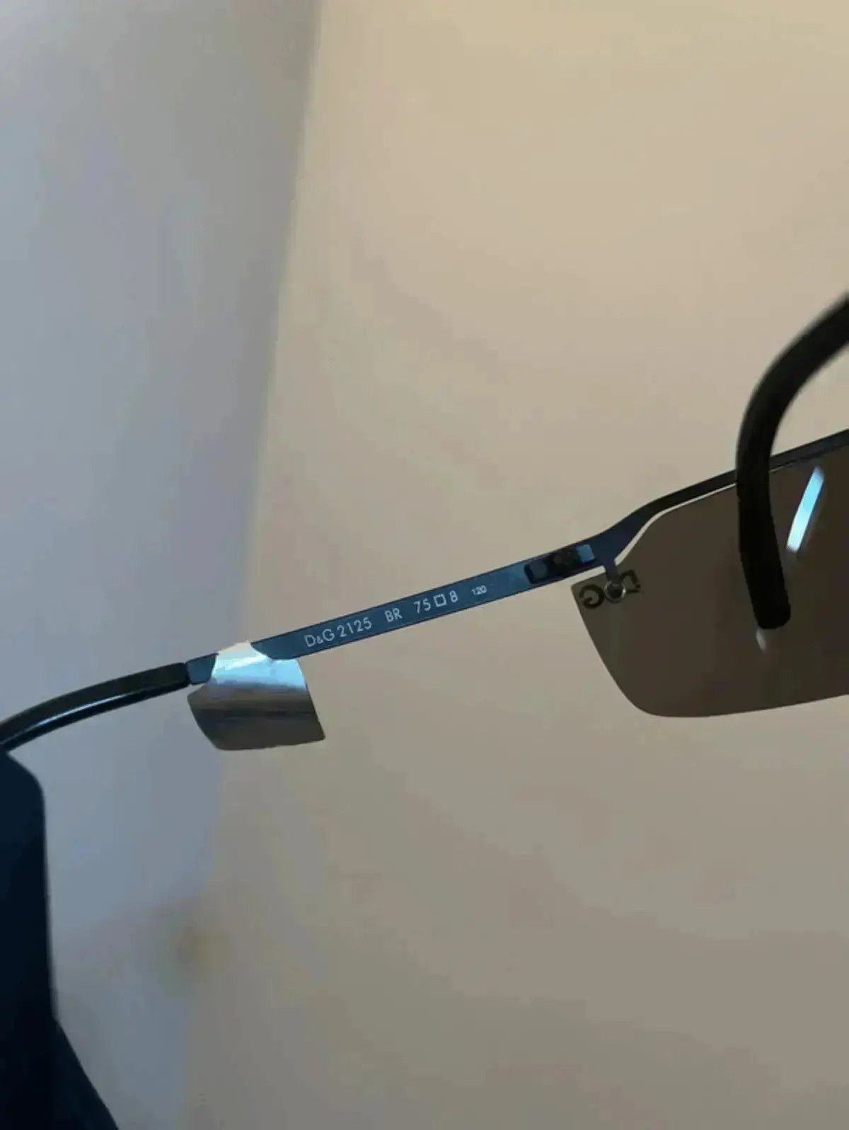 Dolce & Gabbana × Vintage DOLCE GABBANA Sunglasses Wrap Shield Rimless Metal Frame Size ONE SIZE - 4 Thumbnail