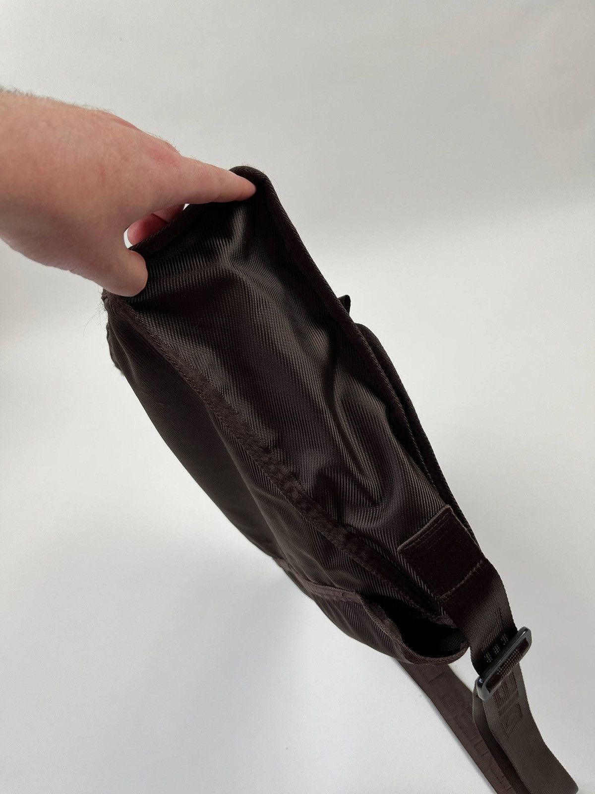 Diesel Brown Messenger Bag Crossbody Shoulder Nylon Y2K ArchiveBag Size ONE SIZE - 7 Thumbnail