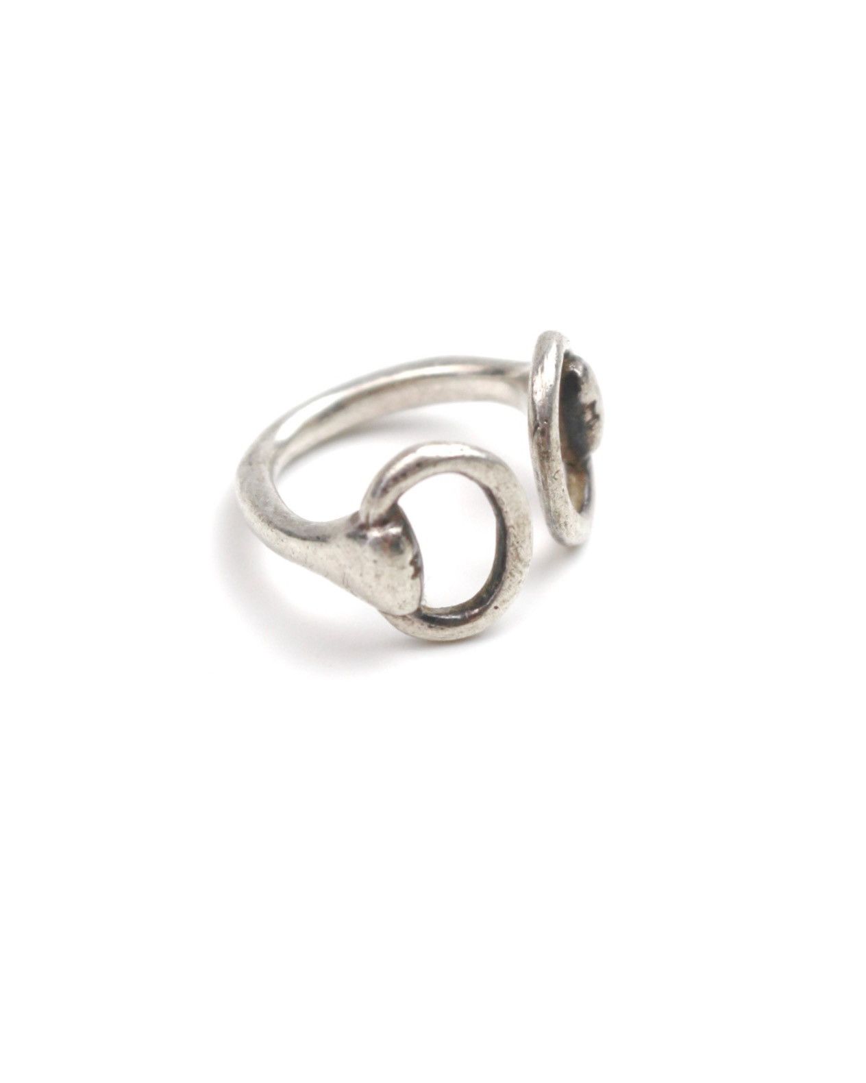 Hysteric Glamour 2000S JAPANESE MADE SCULPTURAL TWO FINGER SILVER RING Size ONE SIZE - 3 Thumbnail