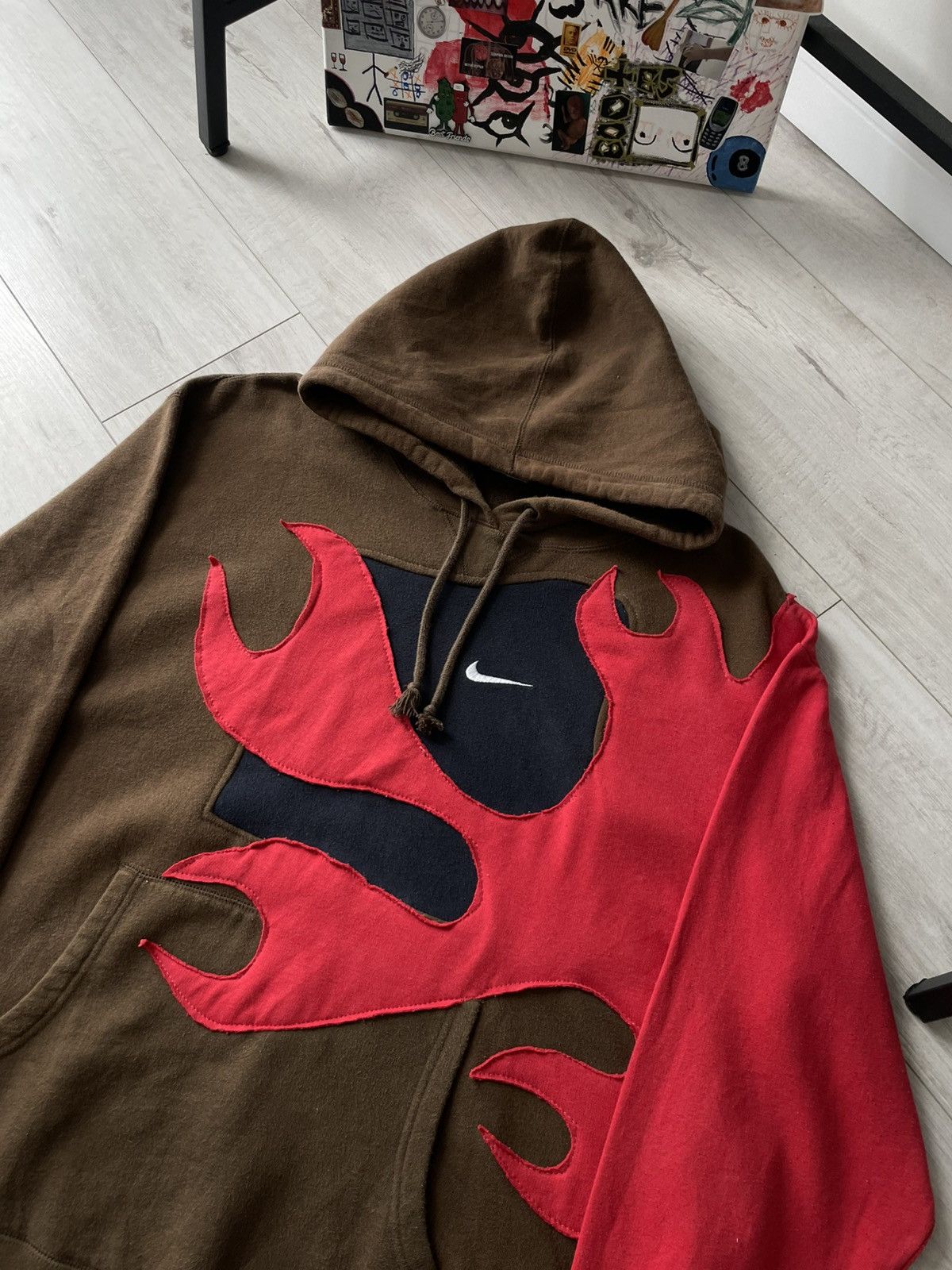 Nike Vintage Y2K Nike Custom Hoodies Fire 00’s Streetwear Size US M / EU 48-50 / 2 - 4 Thumbnail