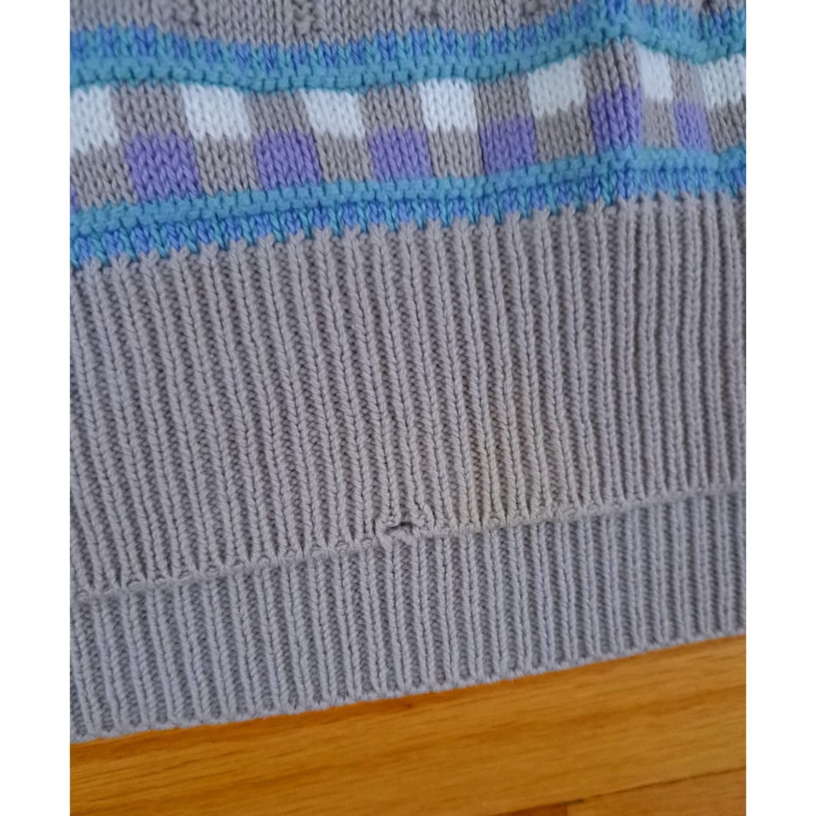 Pendleton Pendleton Sweater Shirt Pullover Crew Neck L Multicolor USA Made Striped Cable-Knit Knit Cotton Men Size US L / EU 52-54 / 3 - 3 Thumbnail