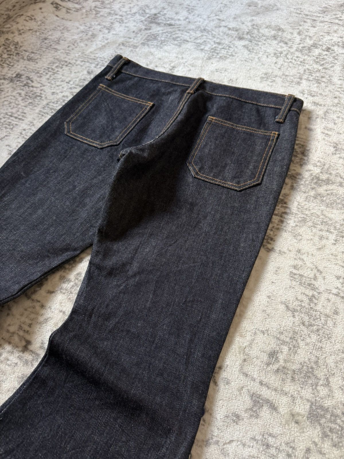 Tornado Mart Tornado Mart Style Side Button Bell Bottom Flare Jeans Size US 29 - 14 Thumbnail
