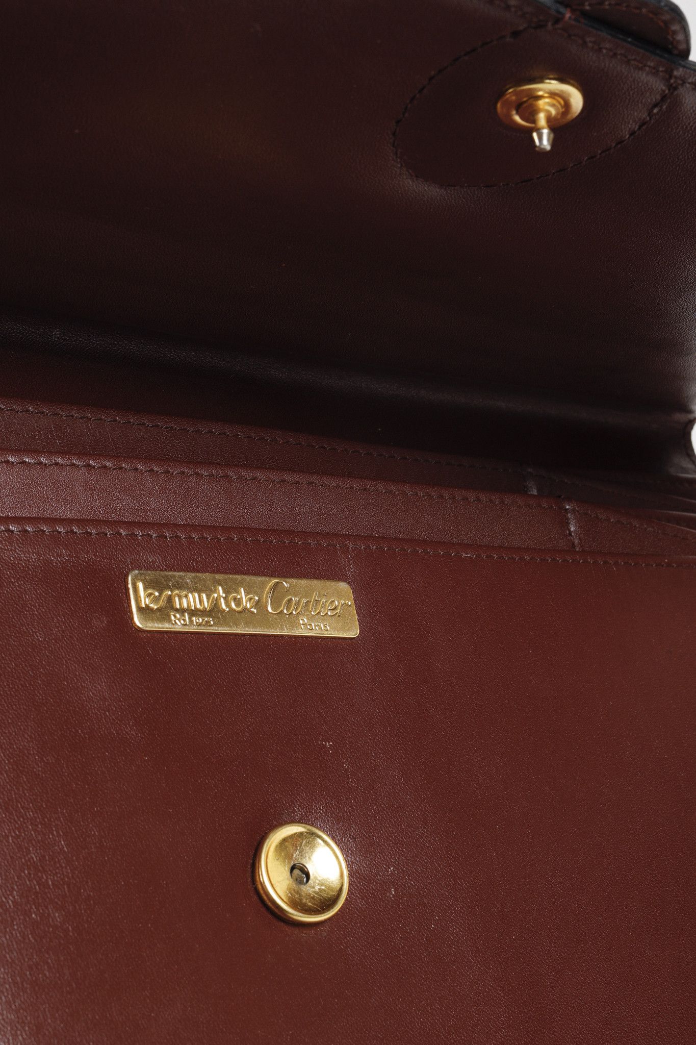 Cartier Cartier Logo Red Burgundy Leather Vintage Document Case Size ONE SIZE - 10 Thumbnail