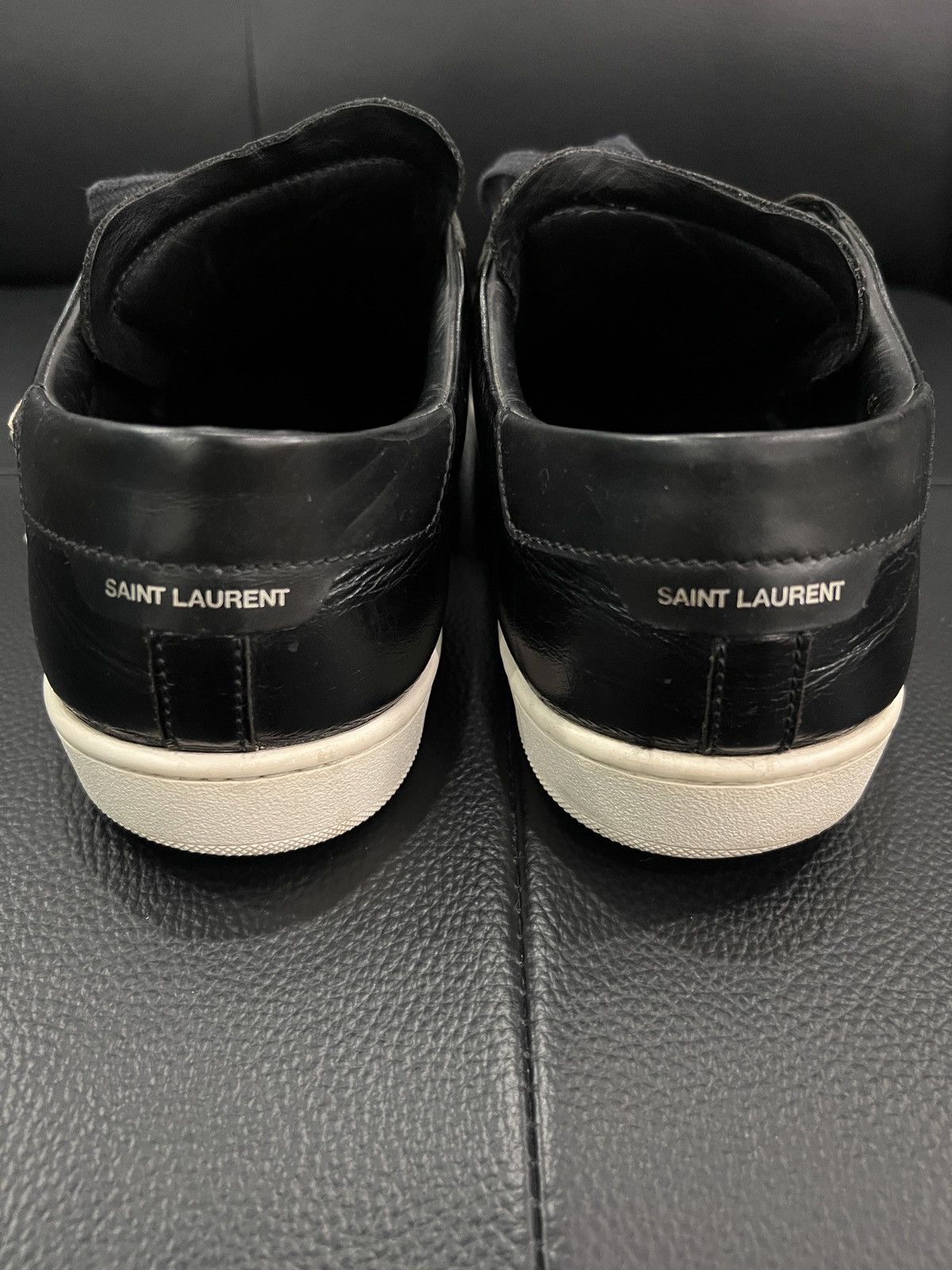Saint Laurent Paris Saint Laurent Heart & Lightning Studded Sneakers Size US 9 / EU 42 - 14 Thumbnail