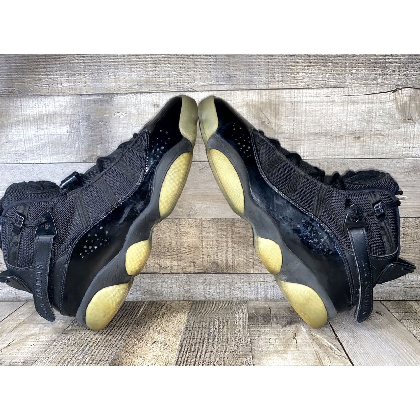 Jordan Brand Air Jordan 6 Rings Black Ice Basketball Shoes 322992-011 Mid Top Mens 9 Size US L / EU 52-54 / 3 - 7 Thumbnail