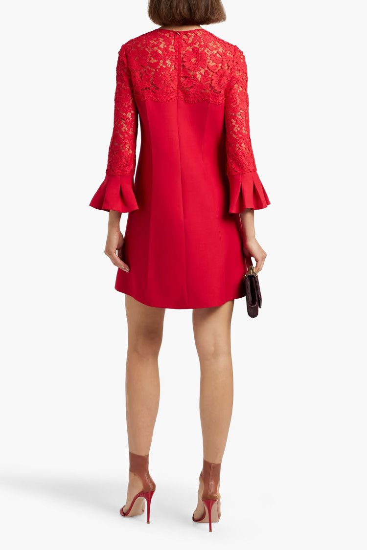 Valentino o1y0326 Mini Dress in Red Size S / US 4 / IT 40 - 3 Thumbnail
