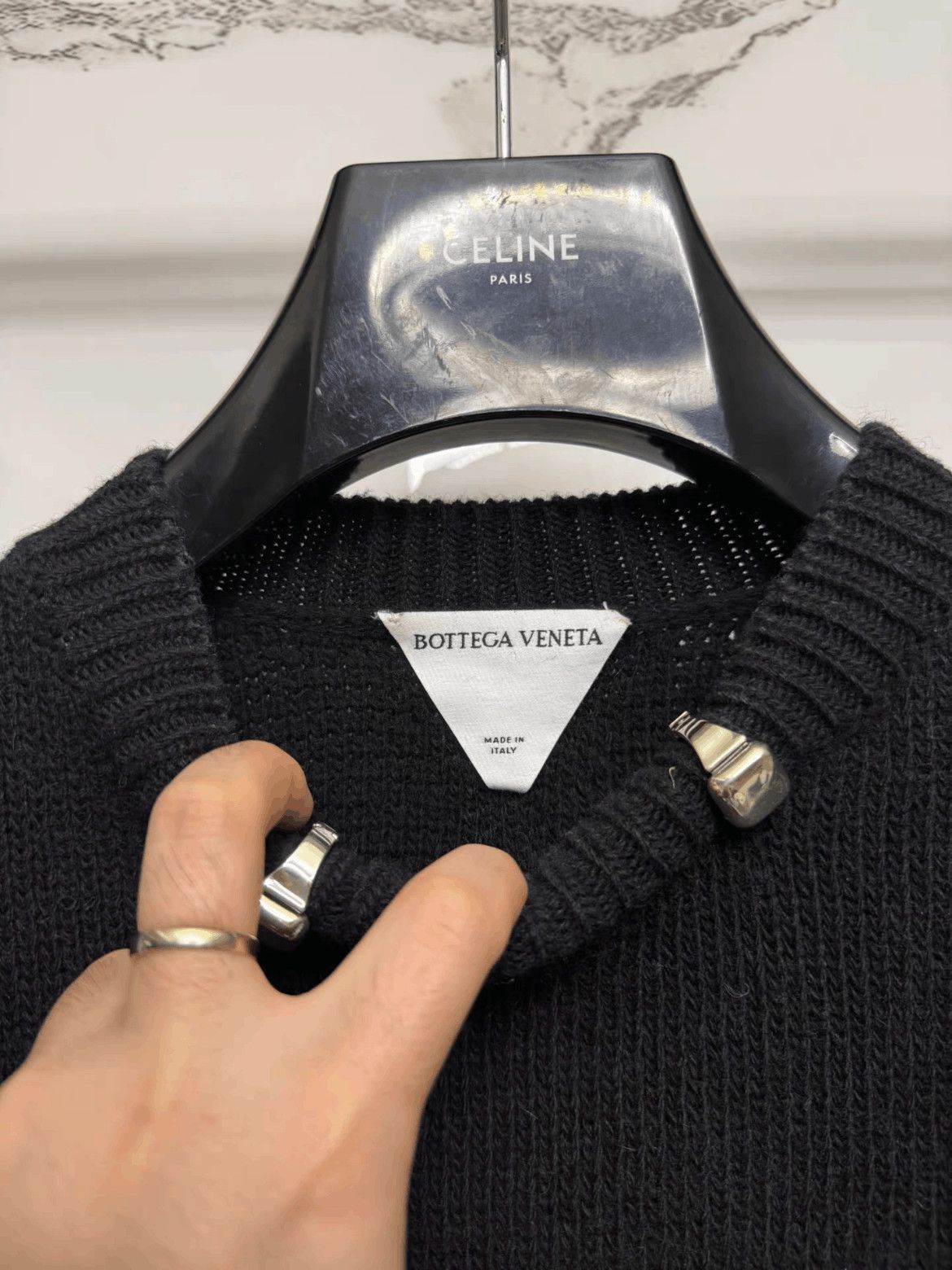 Bottega Veneta Bottega Veneta Bottega Veneta Runway Knitwear Ring Decorat Size US M / EU 48-50 / 2 - 3 Thumbnail