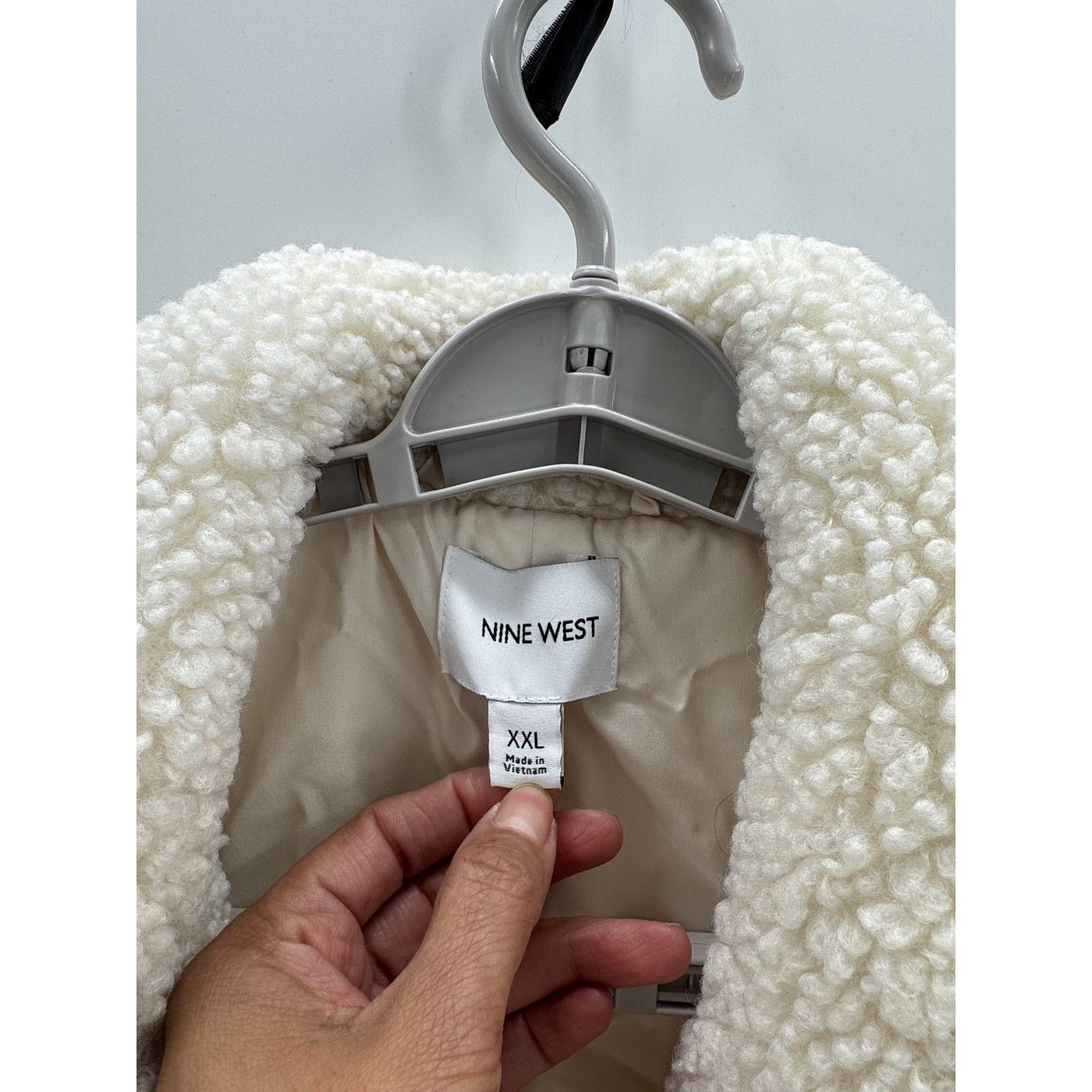 Nine West Nine West double-breasted teddy coat Daisy Dew 2XL pockets Size XXL / US 16-18 / IT 52-54 - 3 Thumbnail