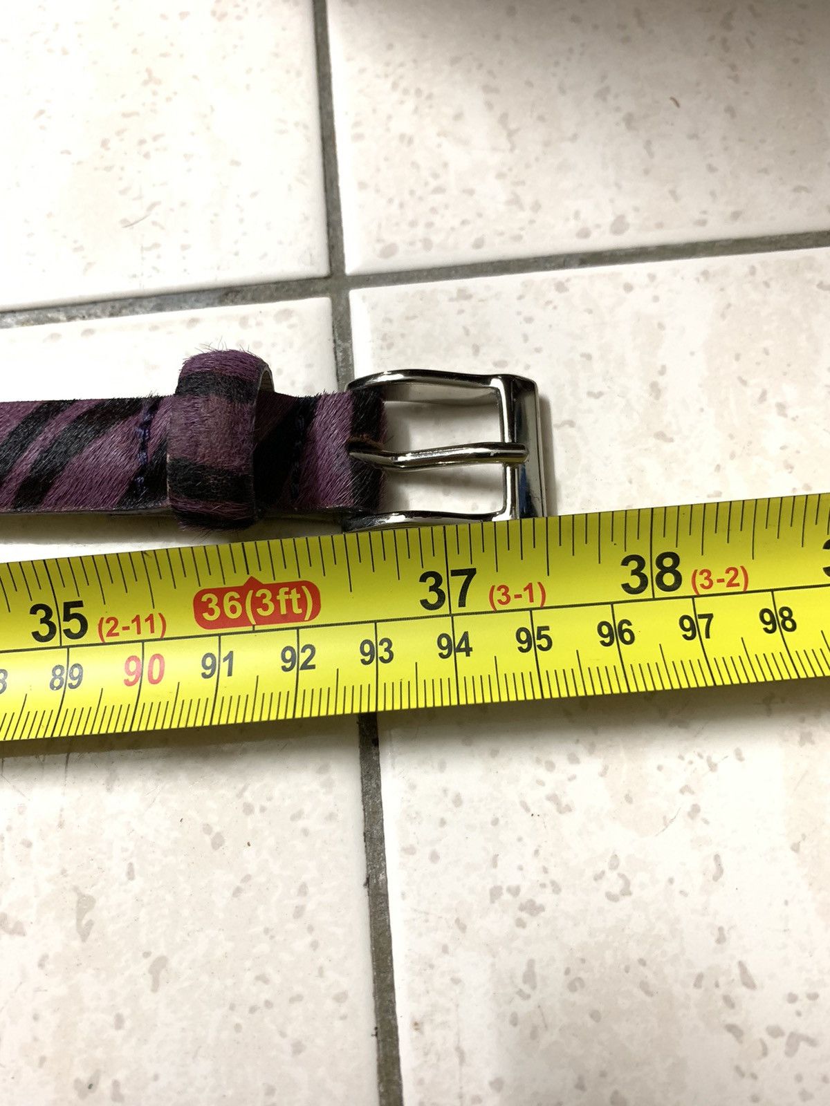 Other Purple Zebra stripes belt Size ONE SIZE - 4 Thumbnail