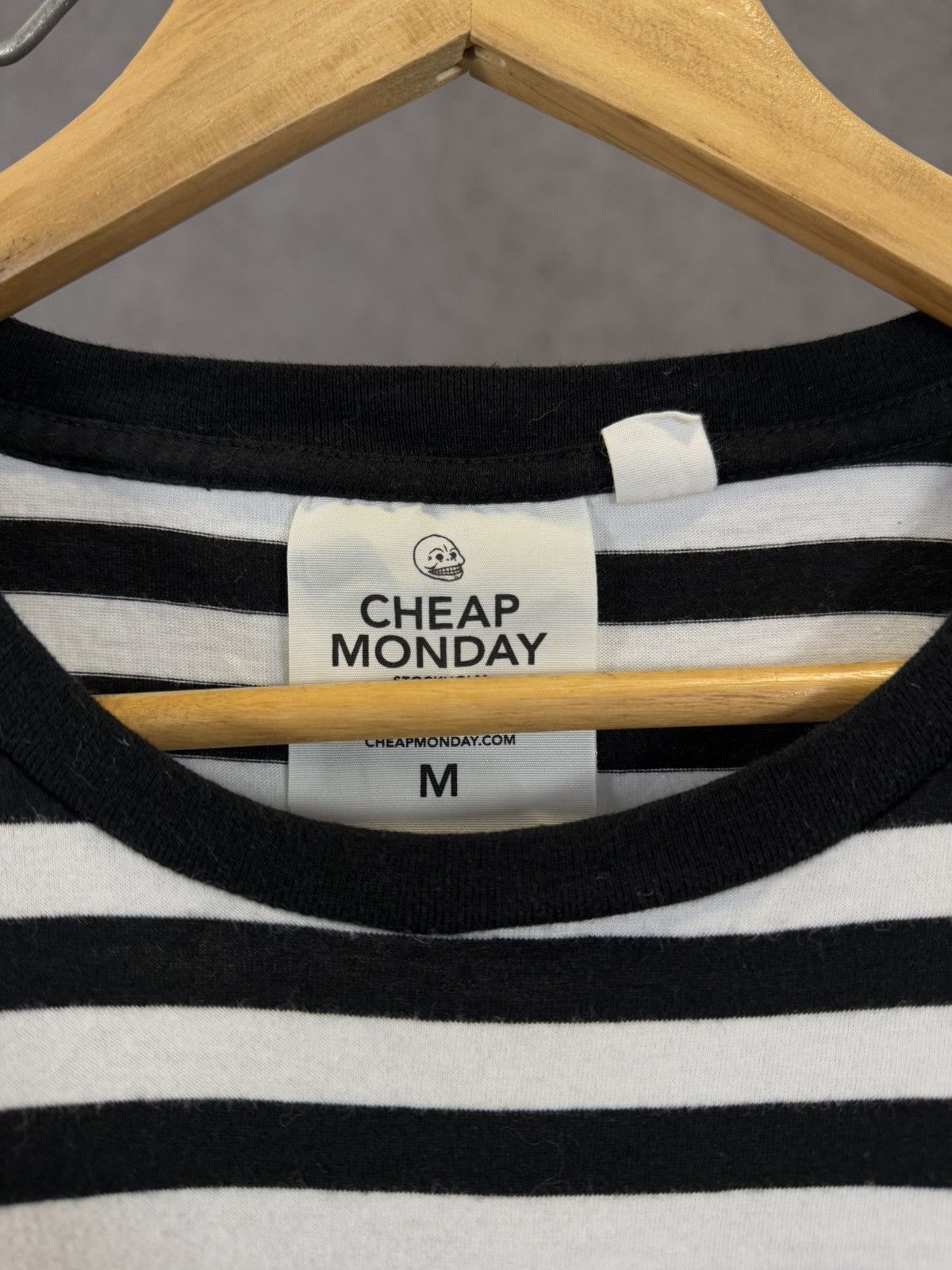 Cheap Monday × Designer Cheap Monday designer big center logo striped tee Size US M / EU 48-50 / 2 - 4 Thumbnail
