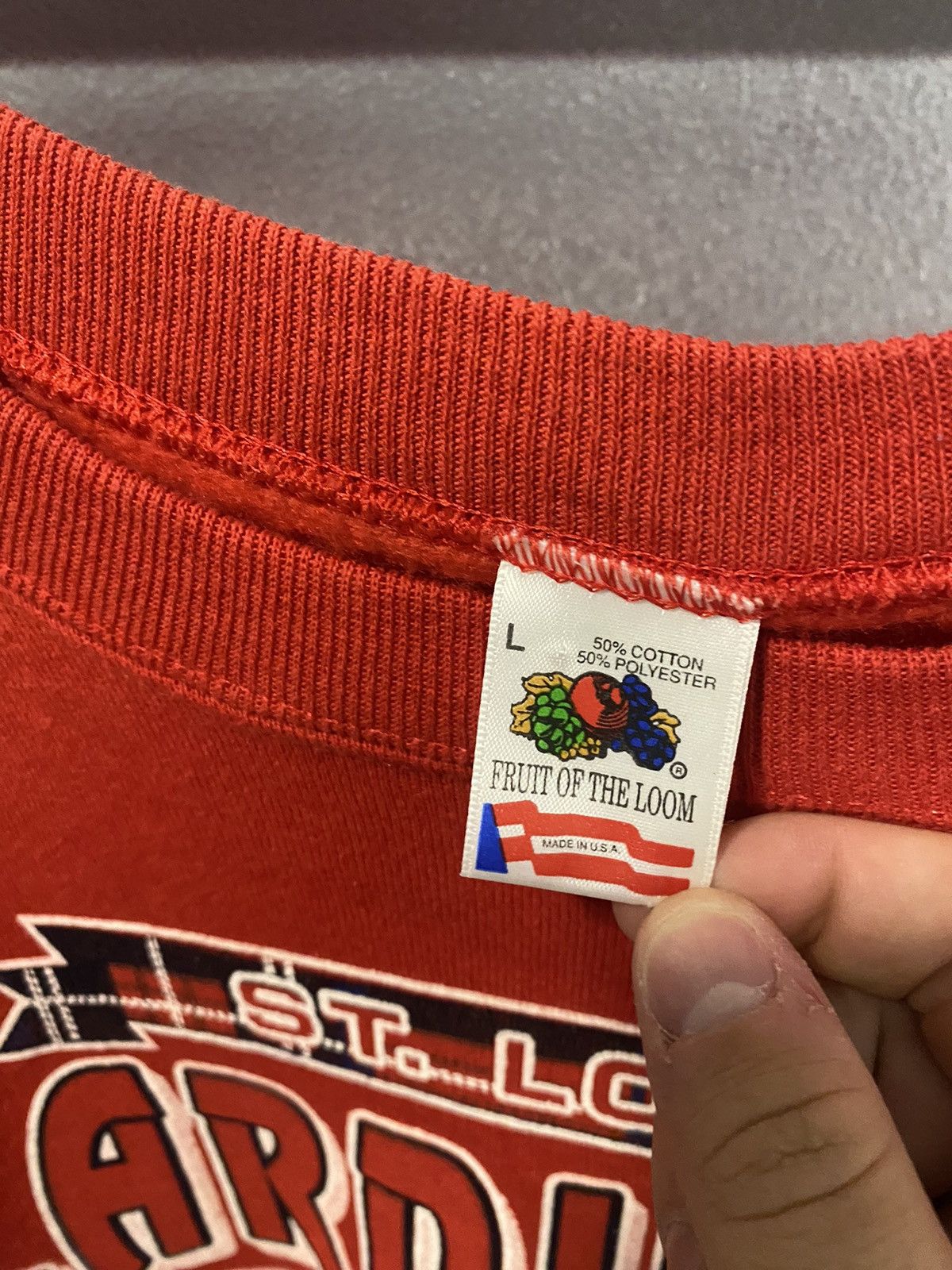 MLB × Vintage 1992 St. Louis Cardinals Sweatshirt Size US L / EU 52-54 / 3 - 3 Thumbnail