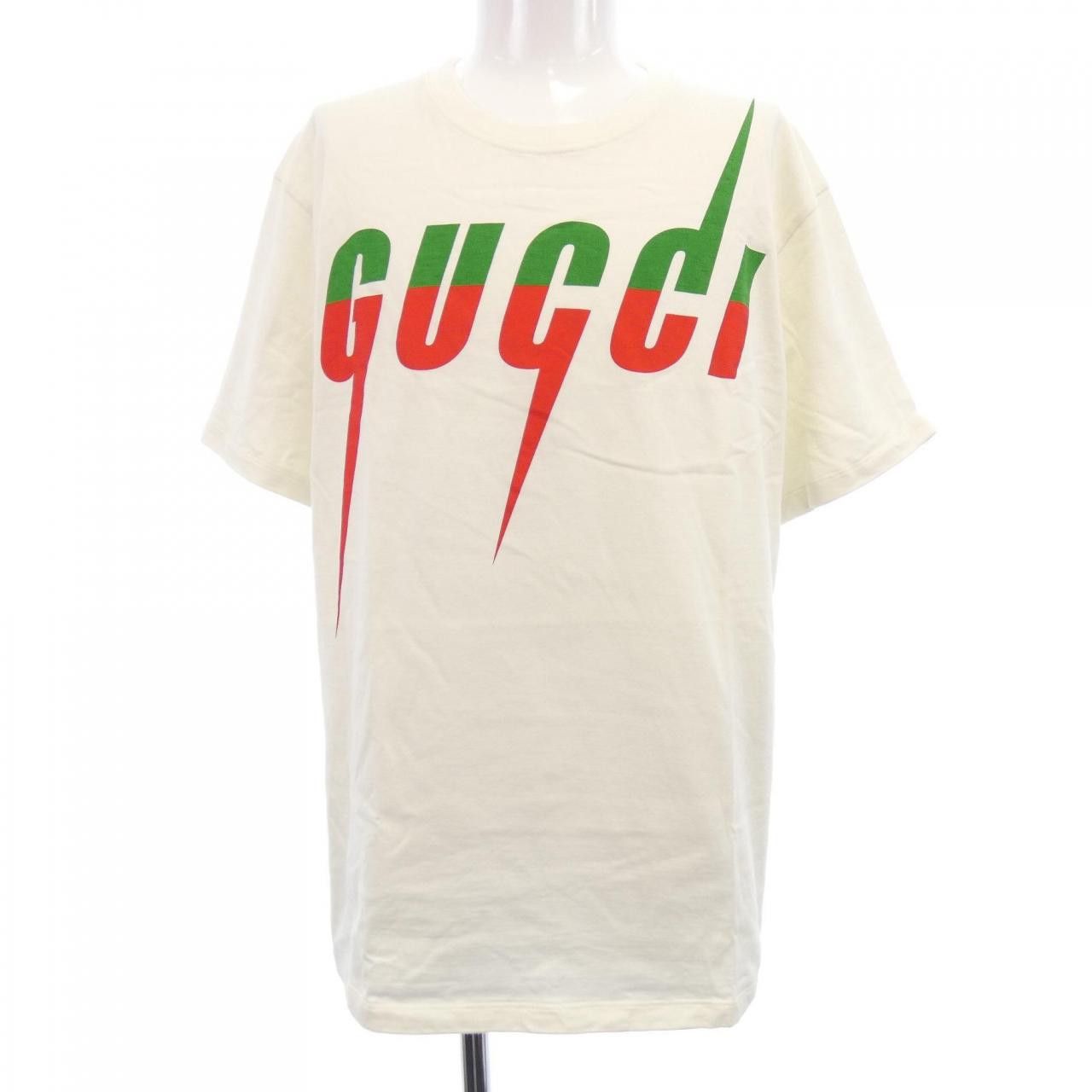 Gucci Gucci Gucci Blade Print Cotton T Shirt Textile T-Shirts 565806XJAZY DUTY FREE for USA Size ONE SIZE - 1 Thumbnail