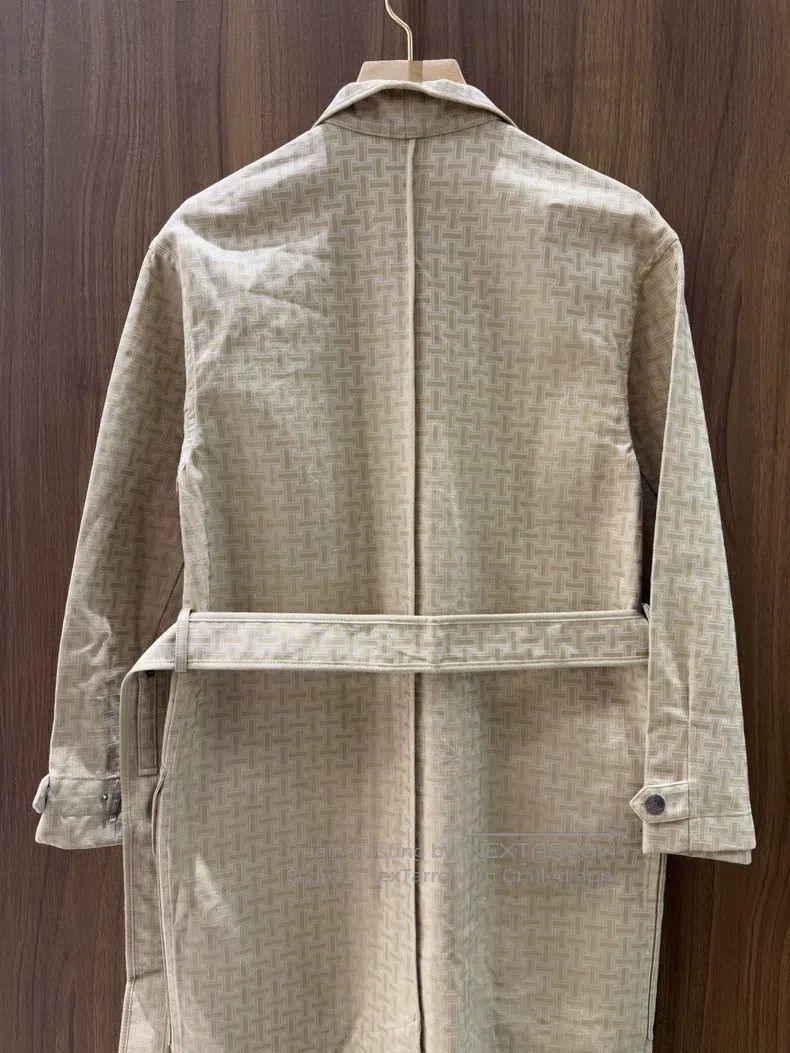 Hermes Hermes Classic Plaid Duster Coat Size XXS / US 00 / IT 34 - 4 Thumbnail