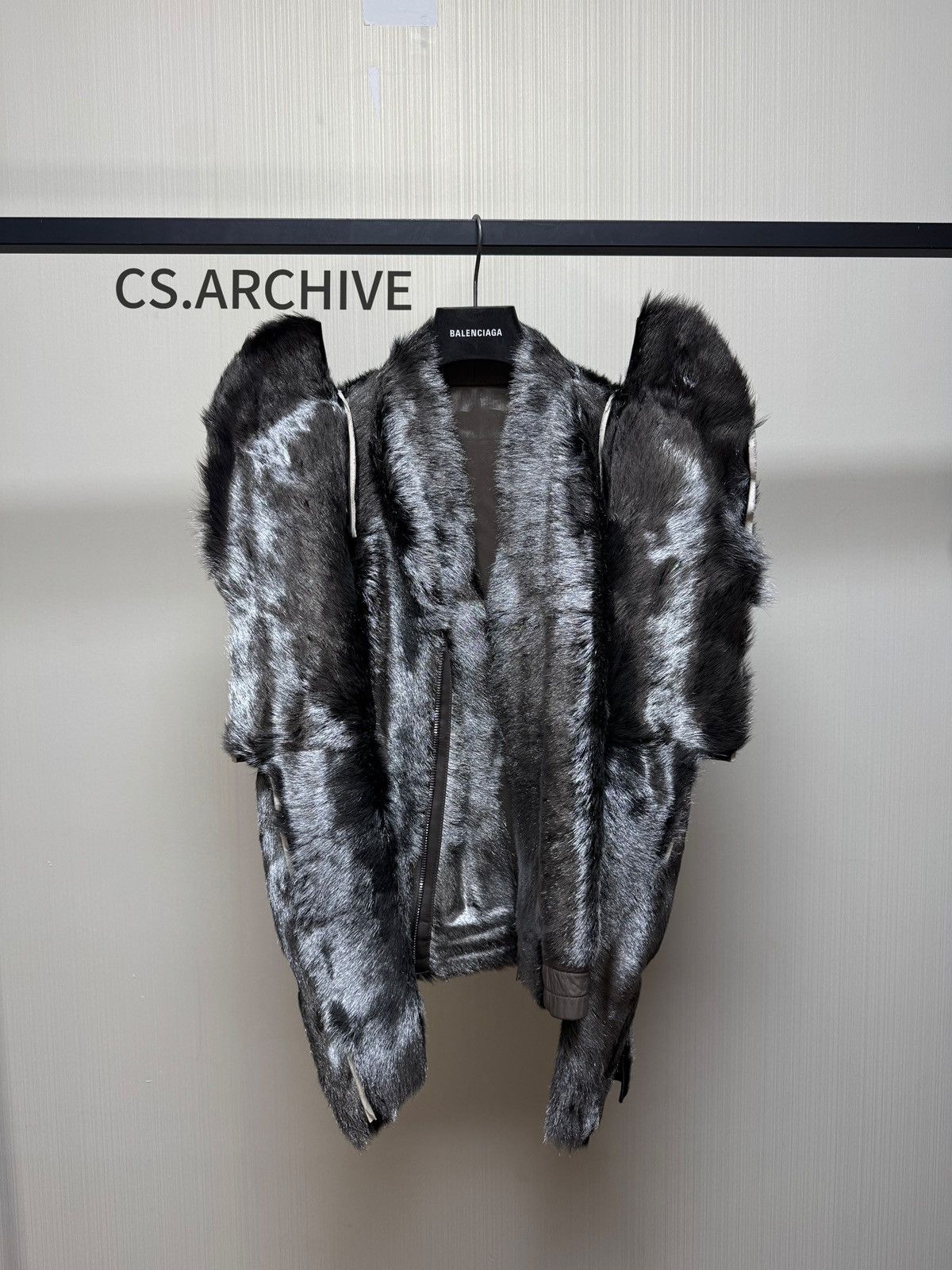 Rick Owens AW19 Larry zionic silver jacket