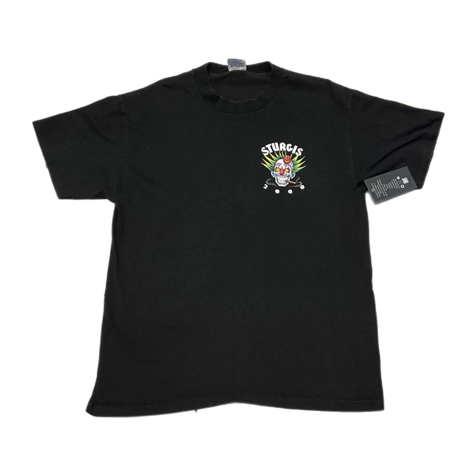 Hanes Y2K Sturgis Biker Clown Graphic T-Shirt Size US L / EU 52-54 / 3 - 1 Thumbnail