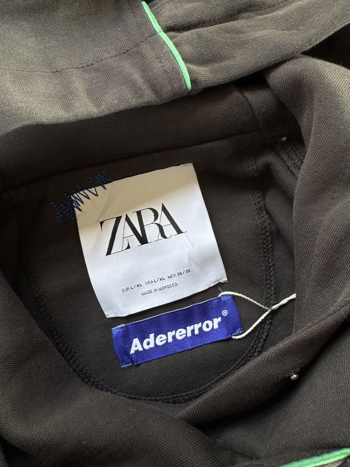 Ader Error Ader Error x Zara Embroidered Hoodies Size US XXL / EU 58 / 5 - 8 Thumbnail