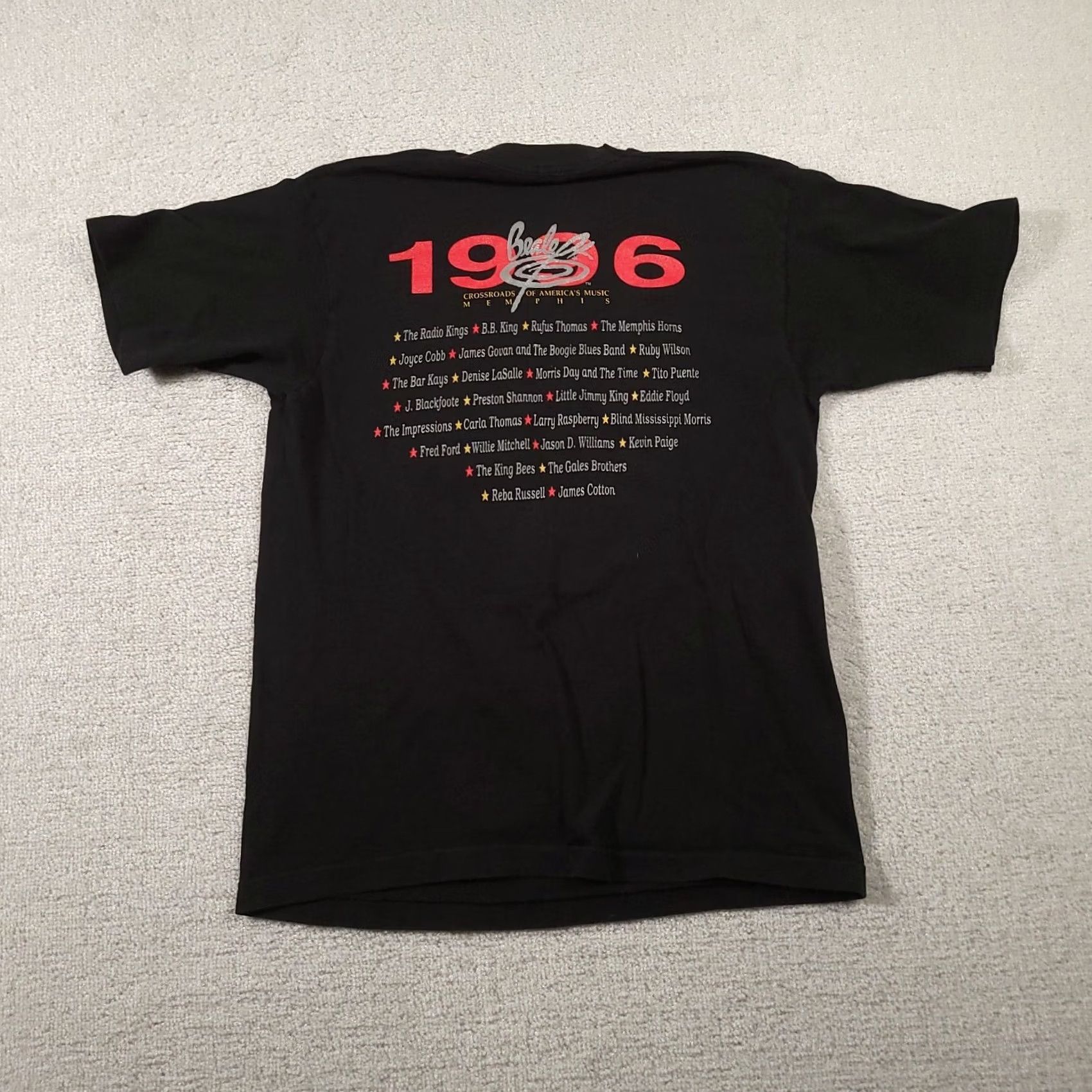 Fruit Of The Loom VINTAGE Memphis Music Festival Shirt Black L Rock N Roll Beale Street Mens Shirt Size US L / EU 52-54 / 3 - 7 Thumbnail