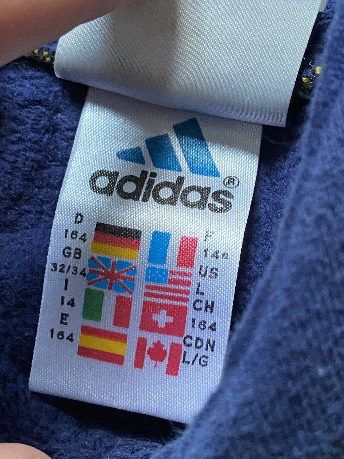 Adidas × Vintage Vintage 90s Adidas Basketball Hoodie Big logo Size US XS / EU 42 / 0 - 7 Thumbnail