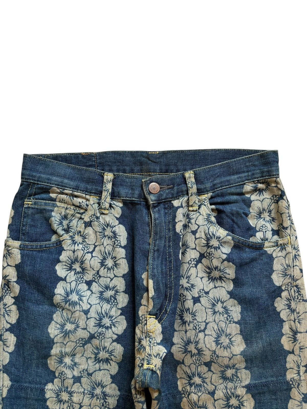 Hysteric Glamour Vintage Hysteric Glamour Mud Wash Flower Style Flare Jeans Size US 28 / EU 44 - 4 Thumbnail