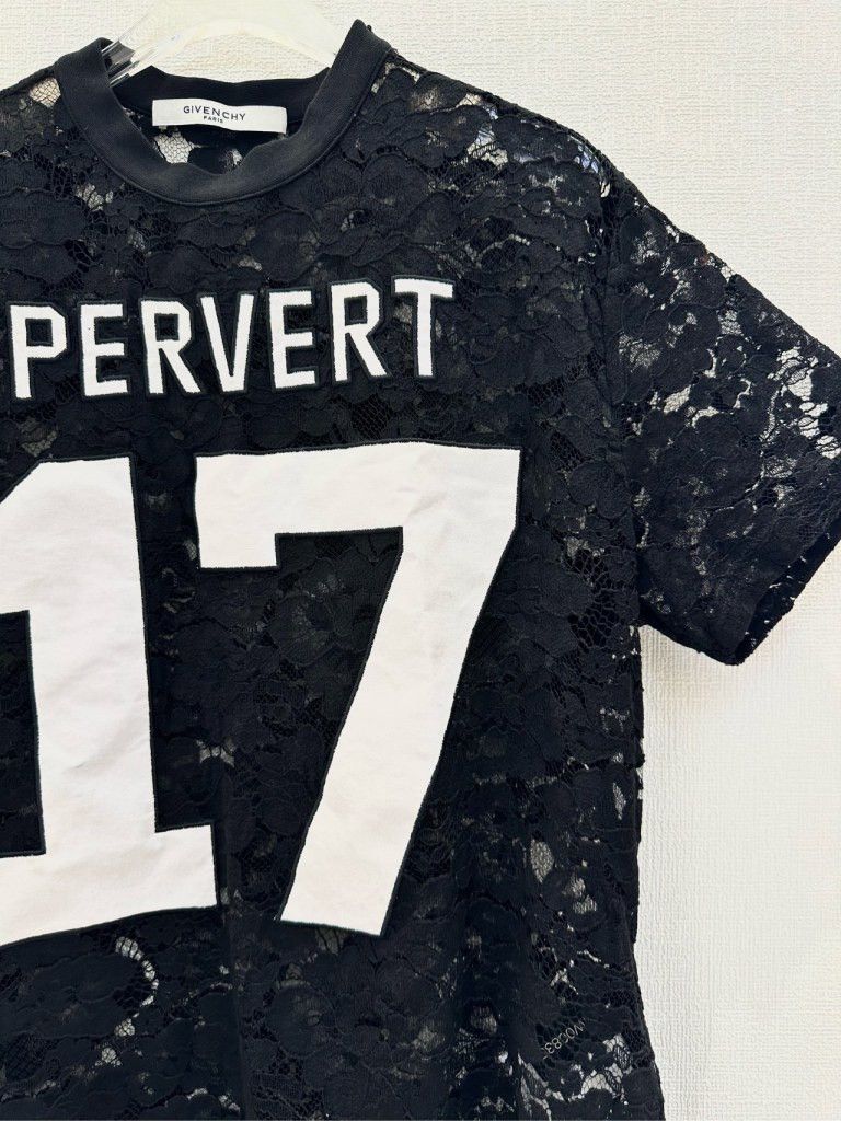 Givenchy Givenchy Black Lace Print Cotton T-Shirt (Size XXS) Size XXS / US 00 / IT 34 - 7 Thumbnail