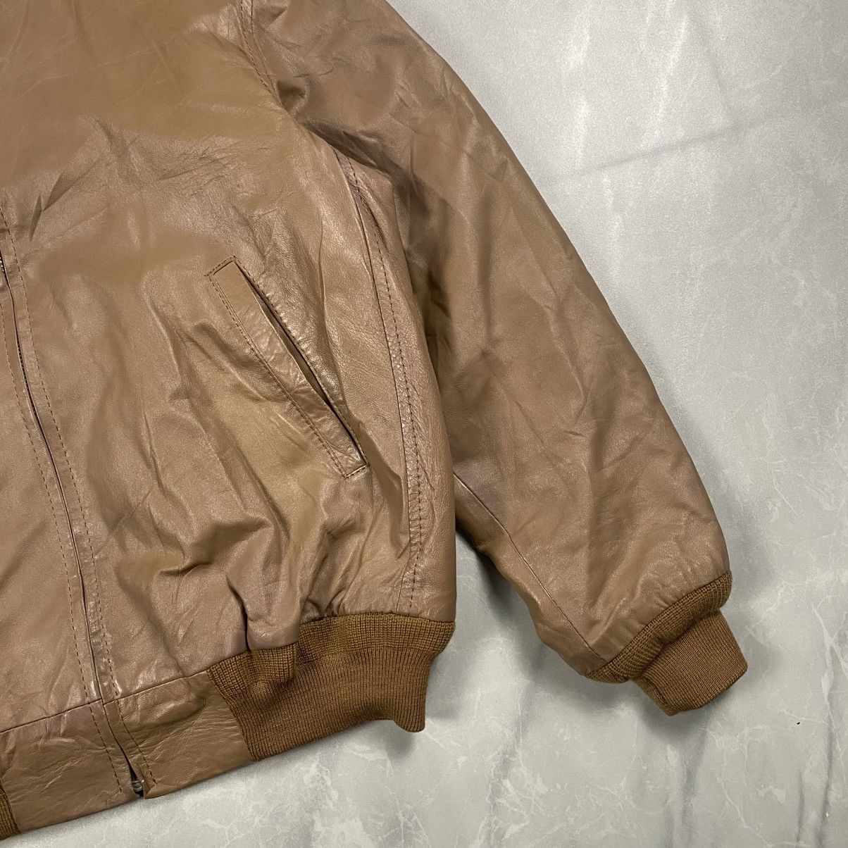 Japanese Brand Vintage 90s Kotobuki Japan Leather Jacket Size M / US 6-8 / IT 42-44 - 2 Thumbnail