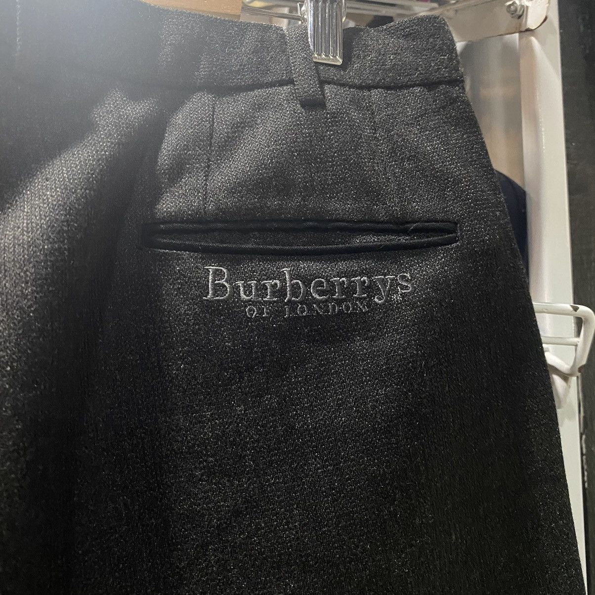 Burberry × Burberry Prorsum 💥Vintage Burberrys Of London Black Trouser Pants Like New Size US 36 / EU 52 - 4 Thumbnail