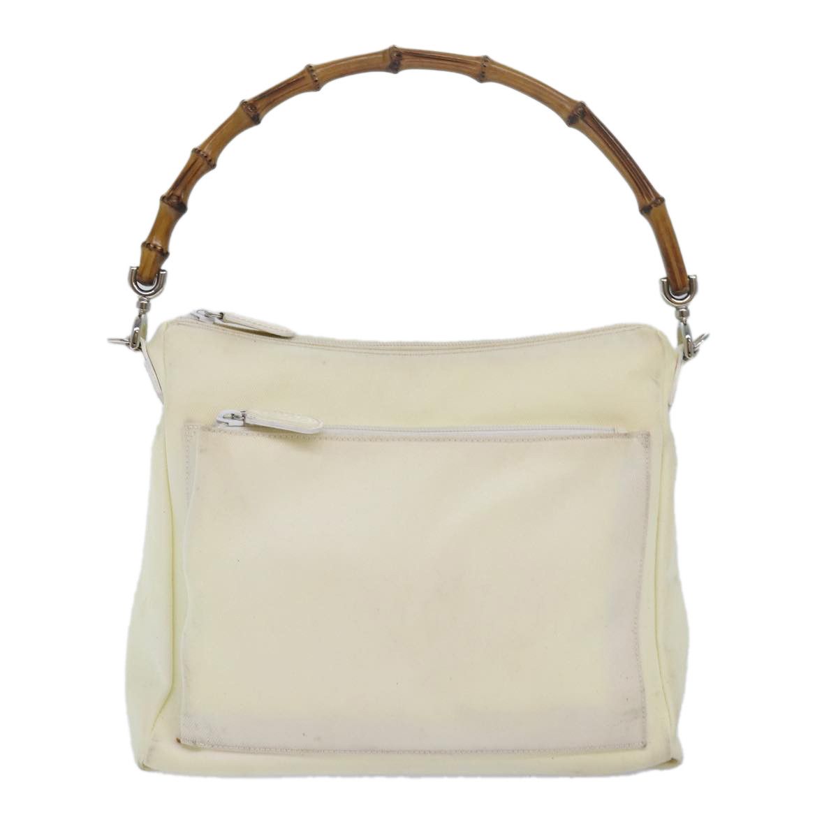 Gucci Bamboo White Synthetic Shoulder Bag (Pre-Owned) Size ONE SIZE - 1 Thumbnail
