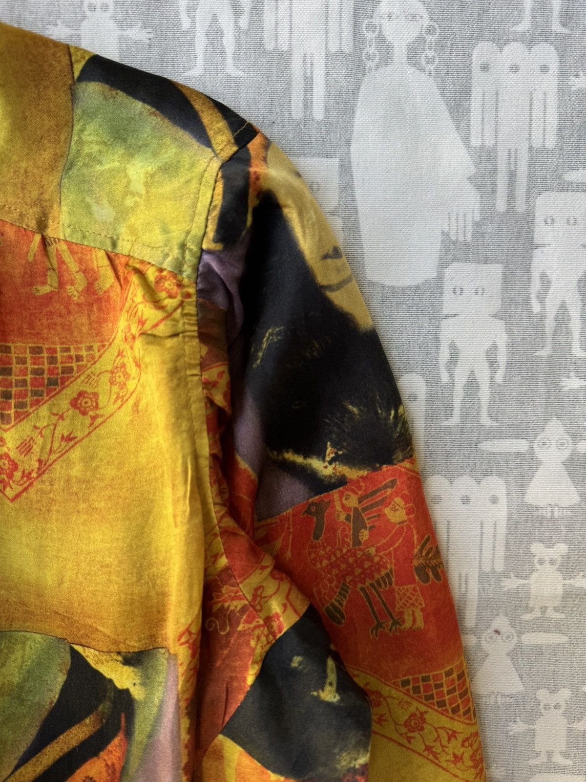 Yohji Yamamoto Yohji Yamamoto Pour Homme SS04 Taishō Era Silk Blouson Size US M / EU 48-50 / 2 - 15 Thumbnail