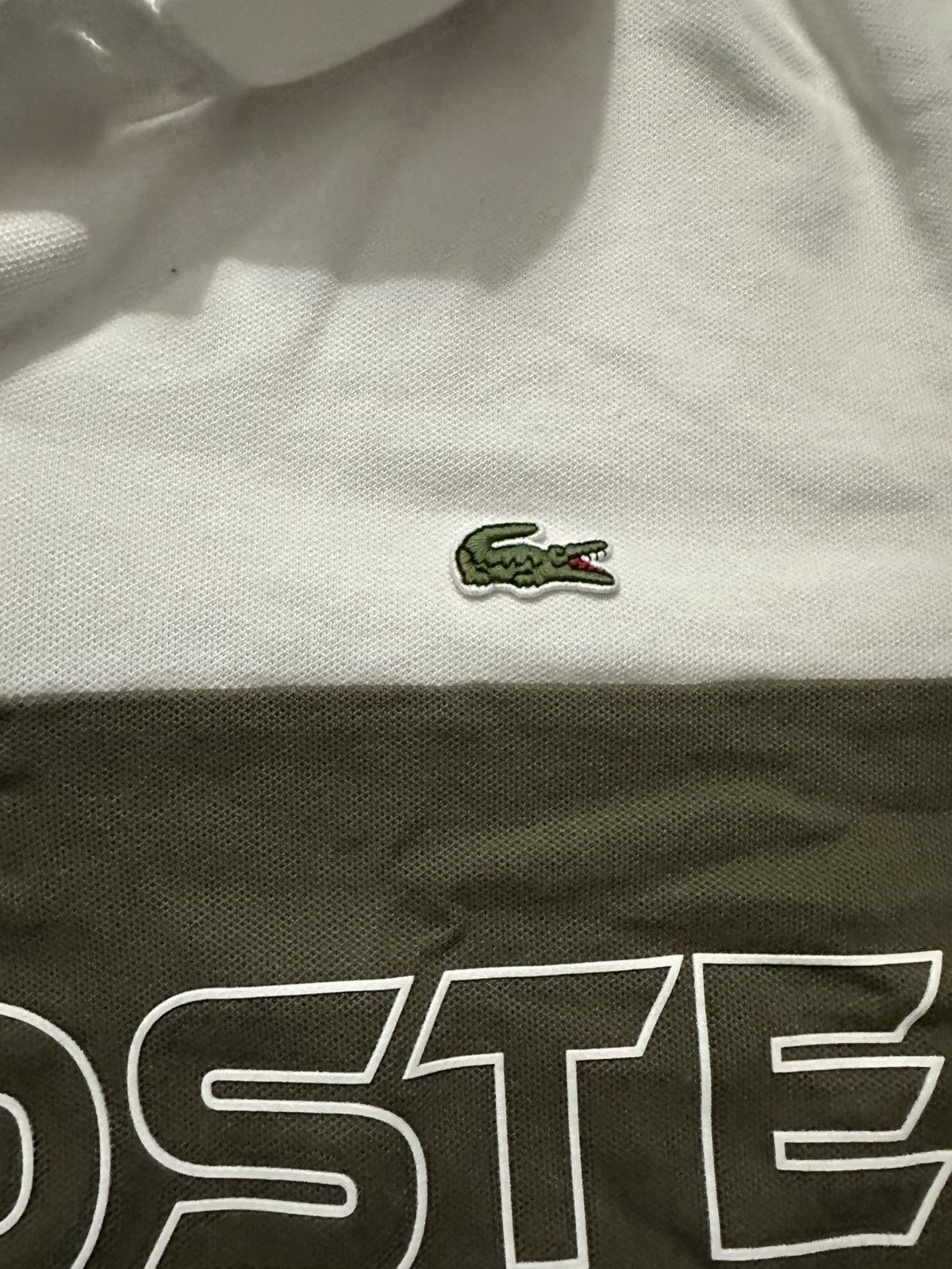Lacoste Rare off white and green Lacoste Size US M / EU 48-50 / 2 - 2 Thumbnail