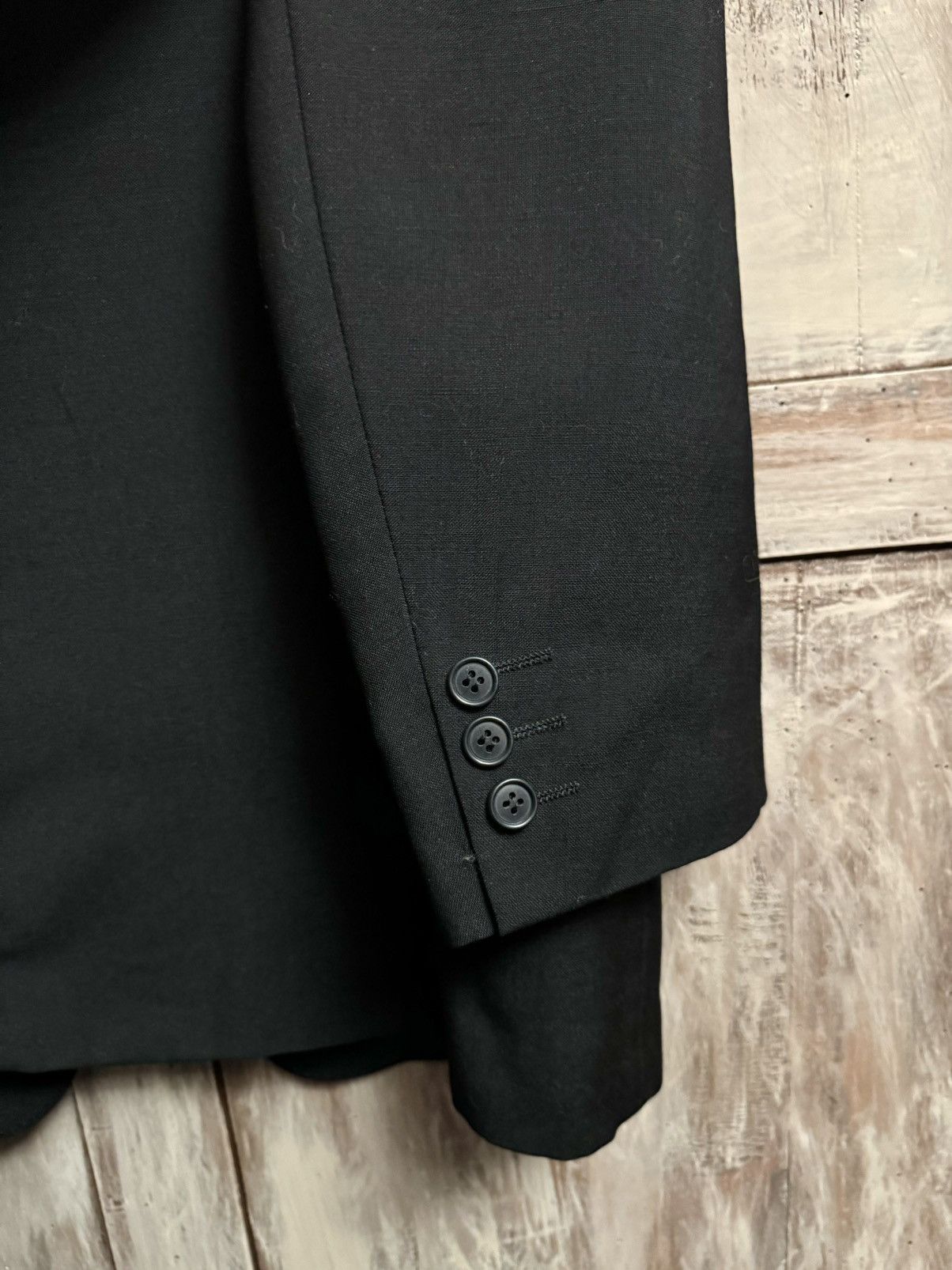 Yves Saint Laurent vintage yves saint laurent black wool blazer jacket Size 50R - 7 Thumbnail