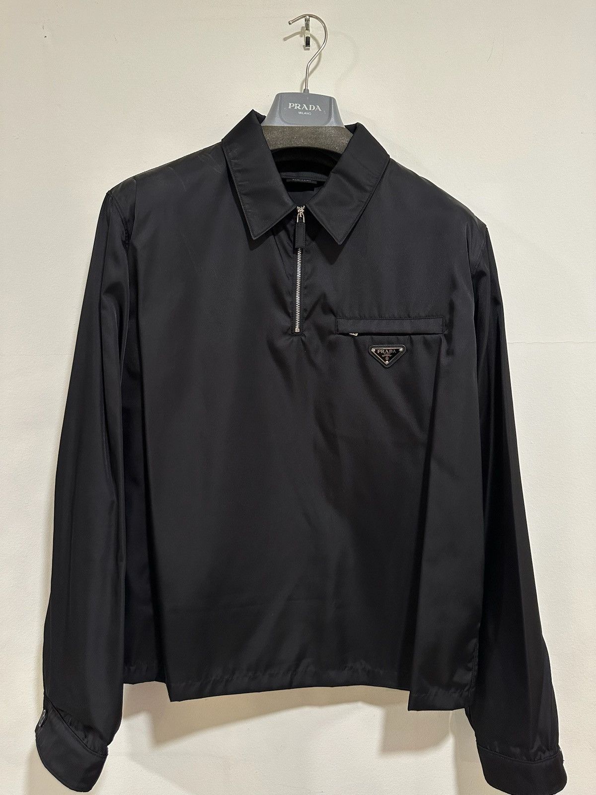 Prada RARE Prada 1/4 Zip Windbreaker Size US L / EU 52-54 / 3 - 3 Thumbnail