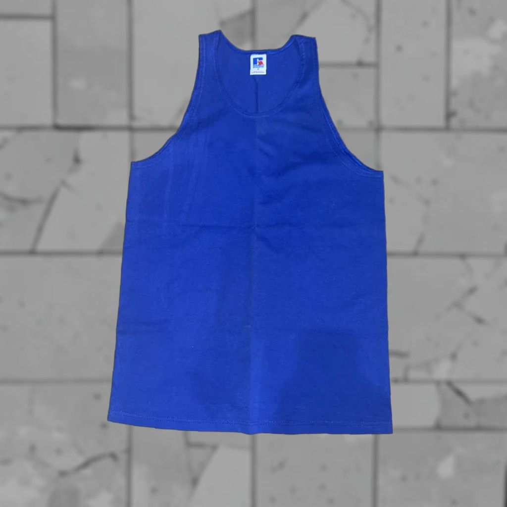 Russell Athletic VINTAGE Russel Athletic Muscle Shirt Men M Blue Sleeveless Shirt Size US M / EU 48-50 / 2 - 1 Thumbnail