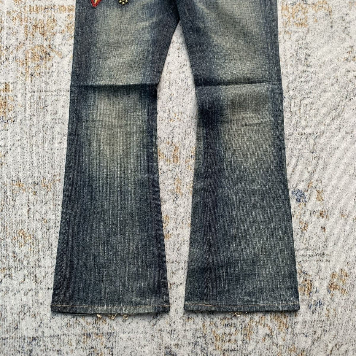 Japanese Brand Rare Japanese Brand Back Number Studded Flared Pants Size 28" / US 6 / IT 42 - 4 Thumbnail