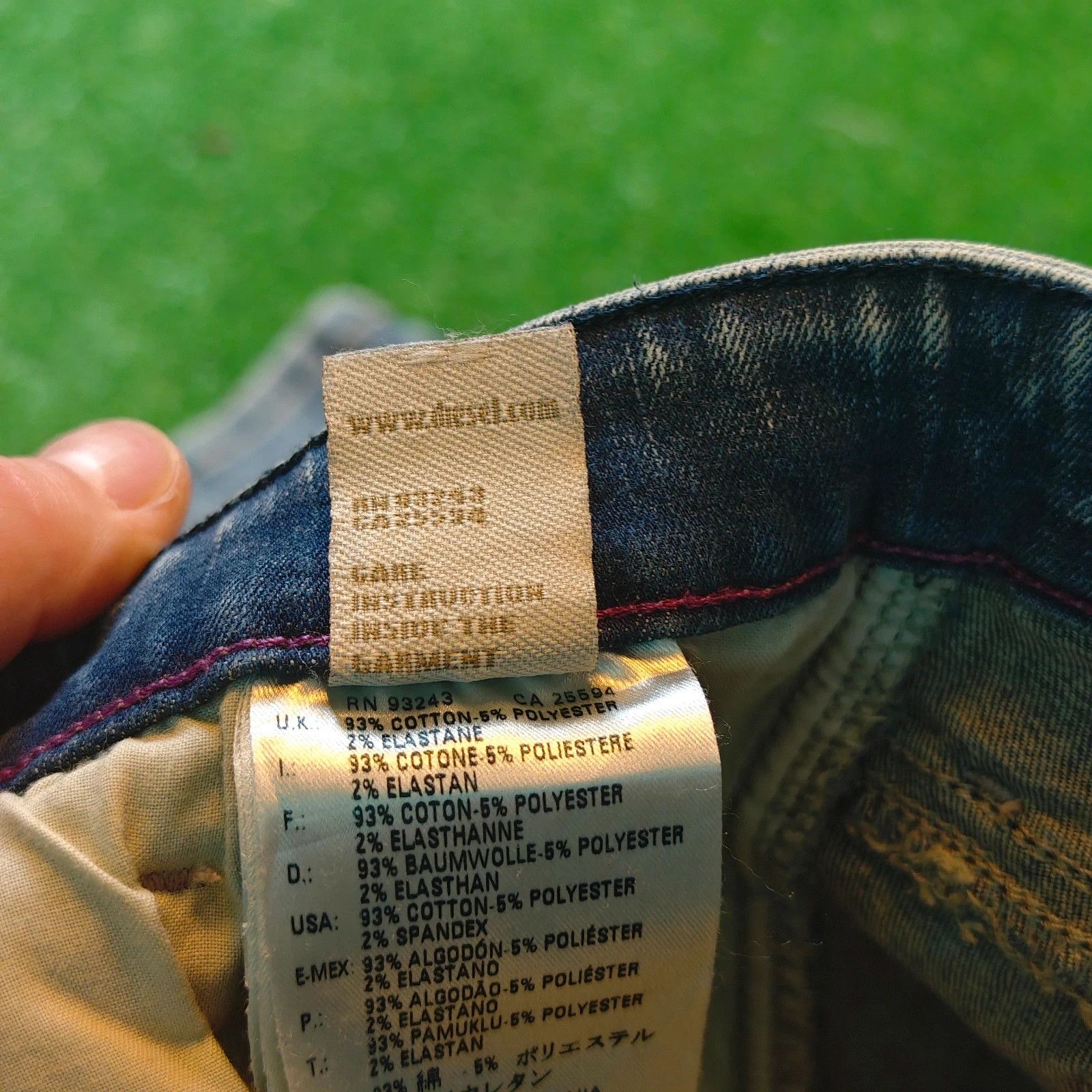 Diesel Diesel Skinzee-low Jeans Womens 30x32 stone wash super slim Size 30" / US 8 / IT 44 - 9 Thumbnail