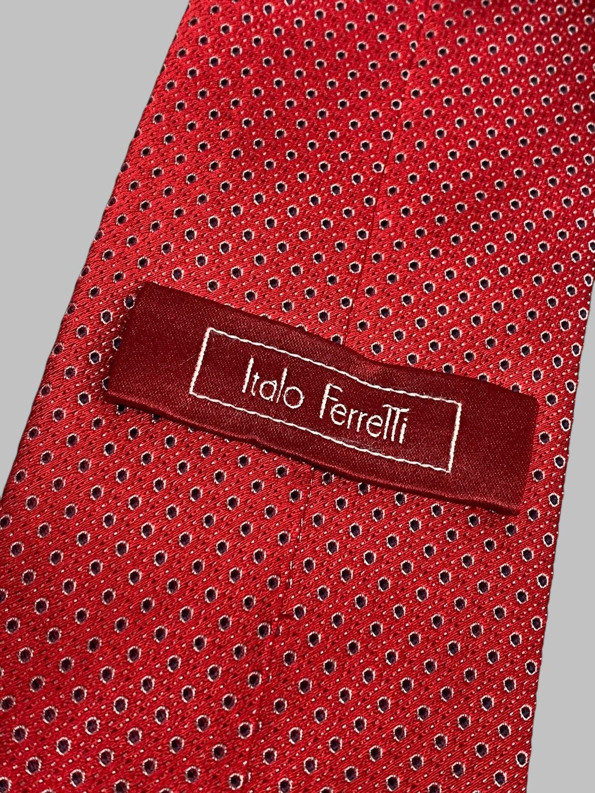 Other Italo Ferretti Tie Red 100% Silk Size ONE SIZE - 9 Thumbnail