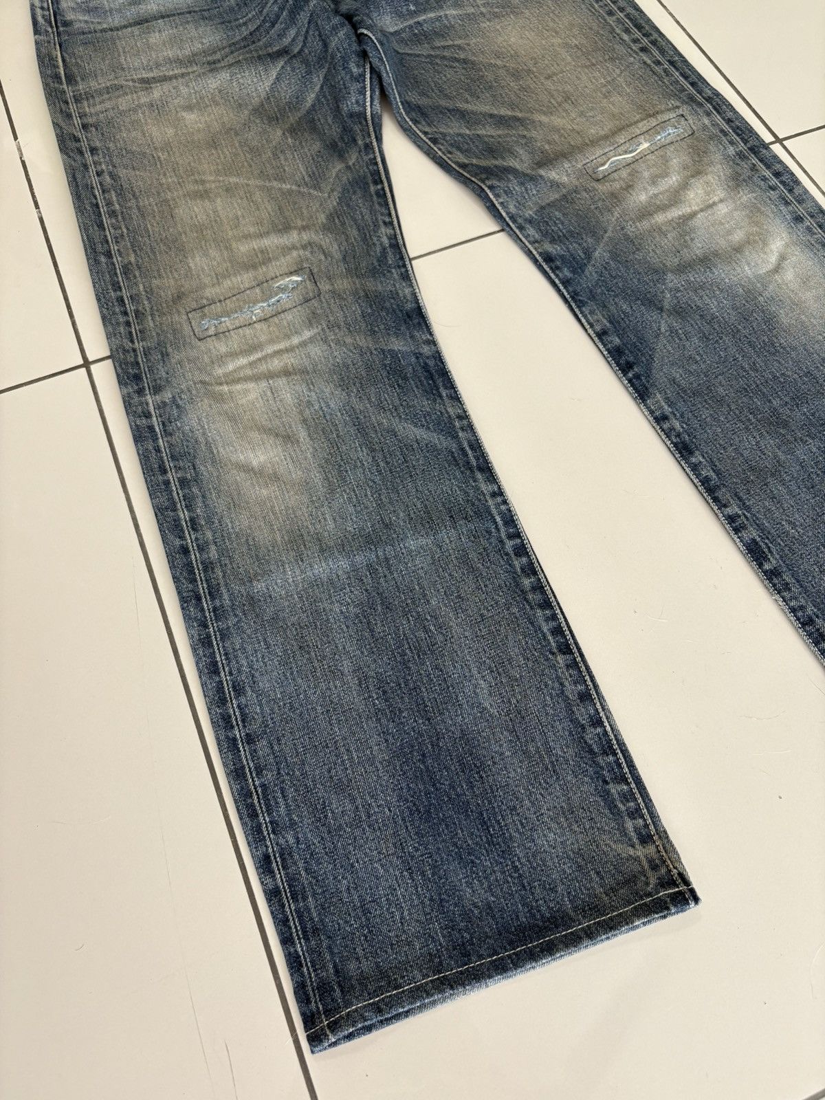 Levi's Levi's 501 Heavily Distressed Jeans Denim Size US 35 - 4 Thumbnail