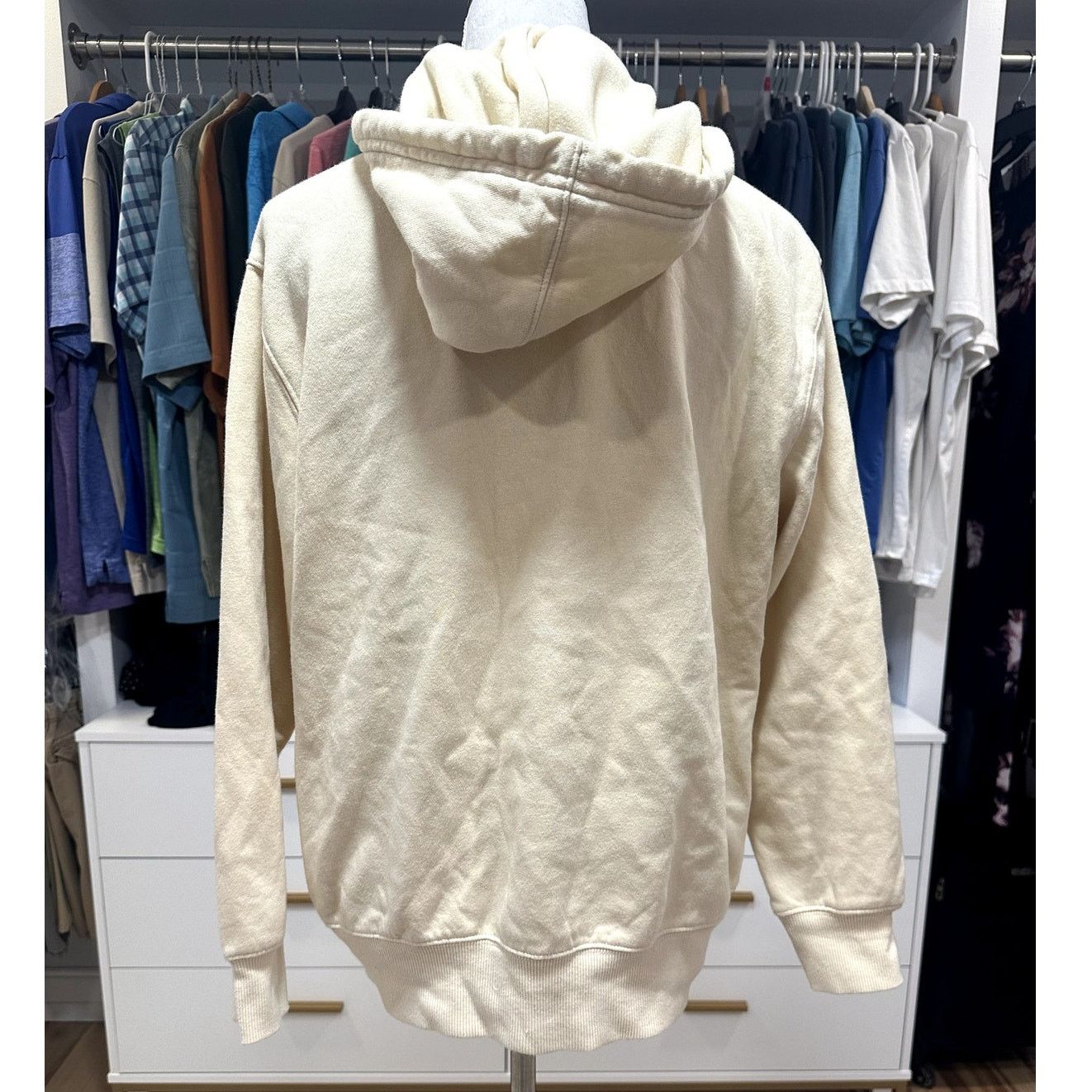 BP. Bp Women's Cream Full Zip Long Sleeve Hoodie Pockets XS NWOT Size XS / US 0-2 / IT 36-38 - 4 Thumbnail