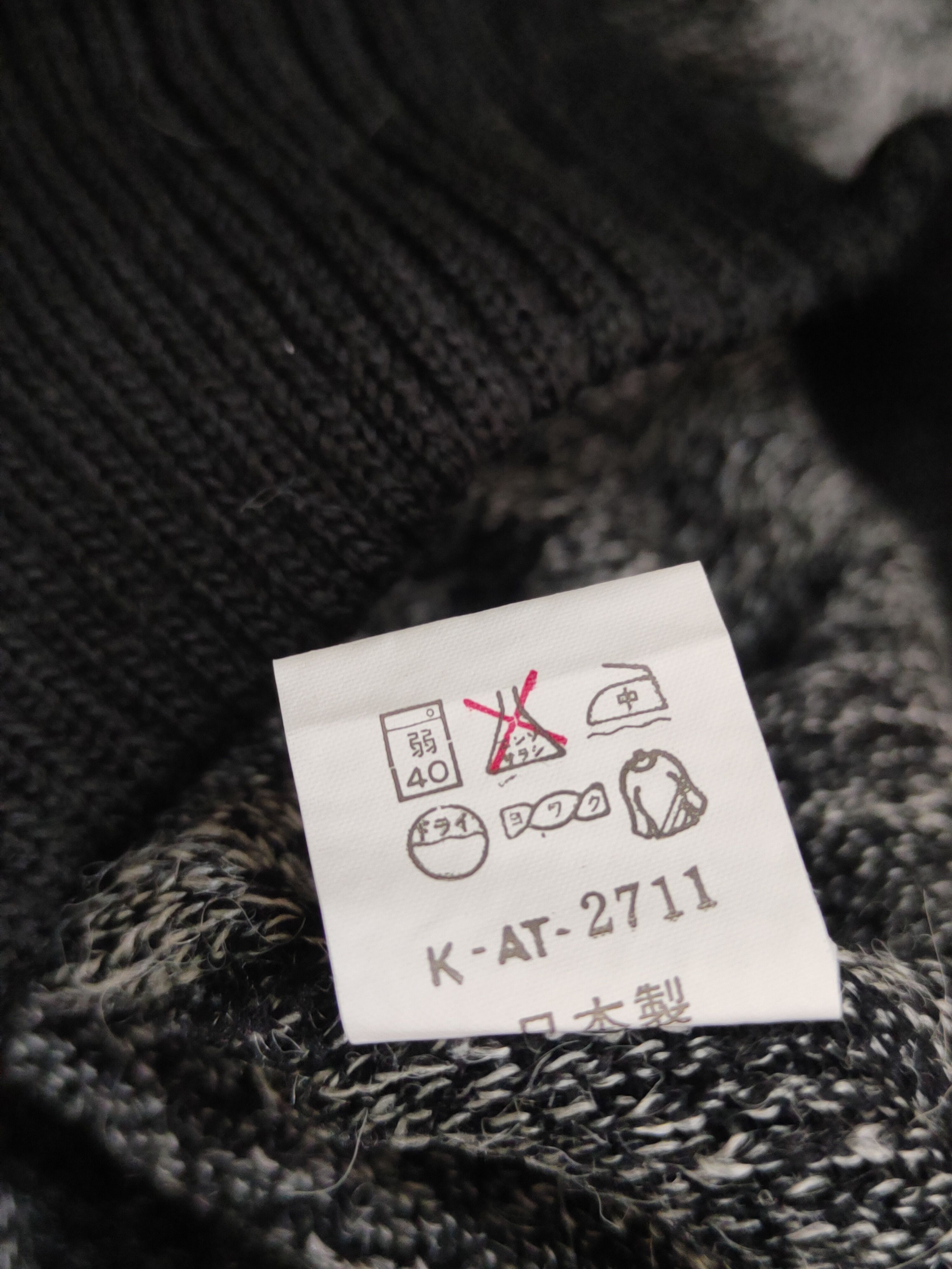 Homespun Knitwear Inter Classic Black Wool Knitwear Sweatshirts #W1822 Size US L / EU 52-54 / 3 - 11 Thumbnail