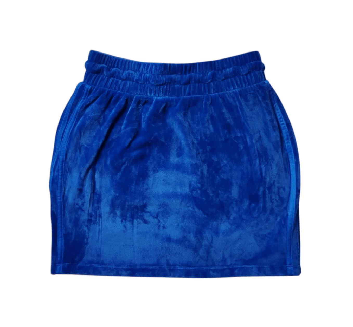 Adidas × Jeremy Scott Jeremy Scott Adidas JS Velour Blue Mini Skirt UK 8 Japan L Size 27" / US 4 / IT 40 - 2 Thumbnail
