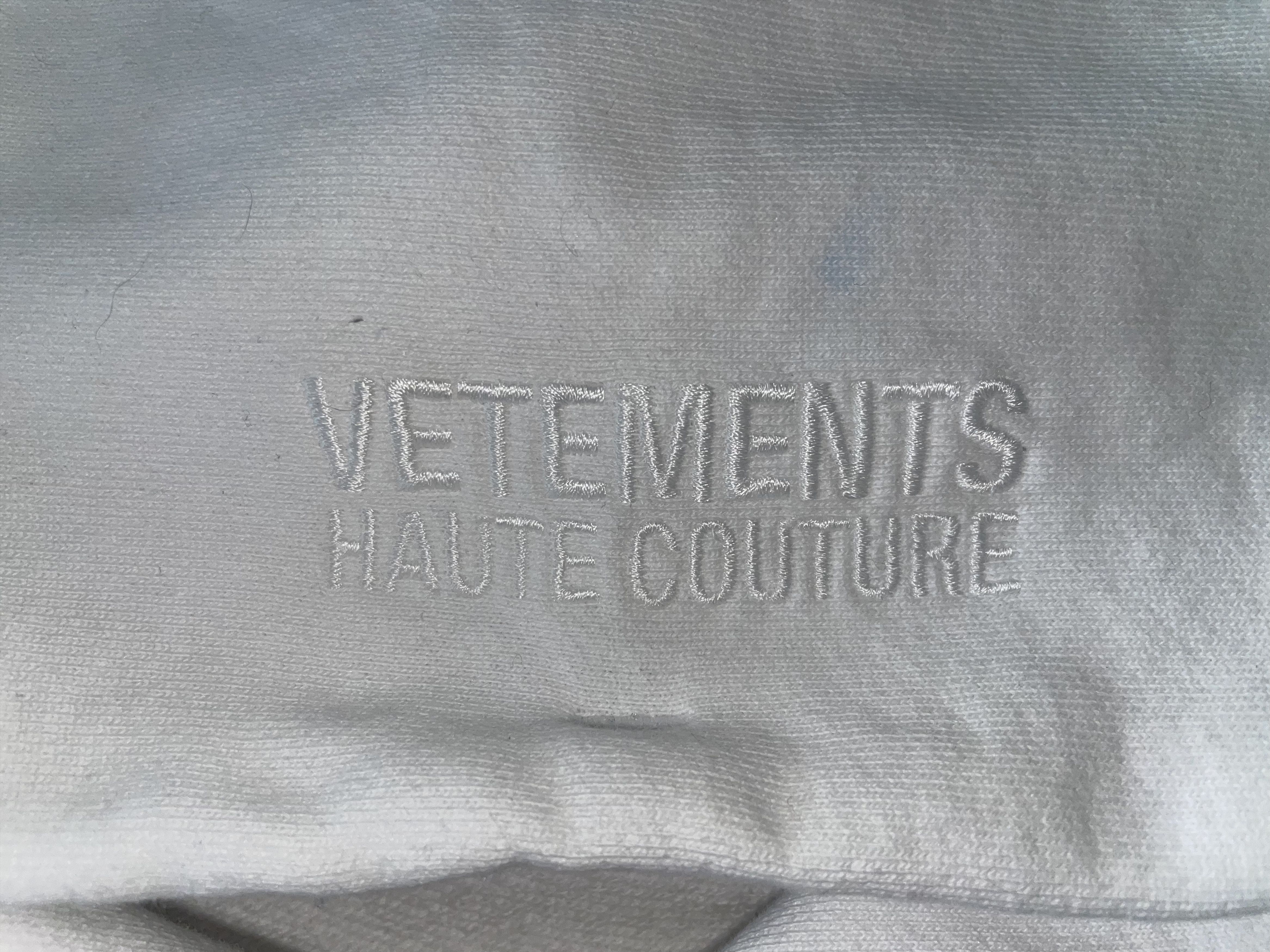 Vetements Vetements White Haute Couture Logo Oversized Hoodie Large L Size US L / EU 52-54 / 3 - 4 Thumbnail