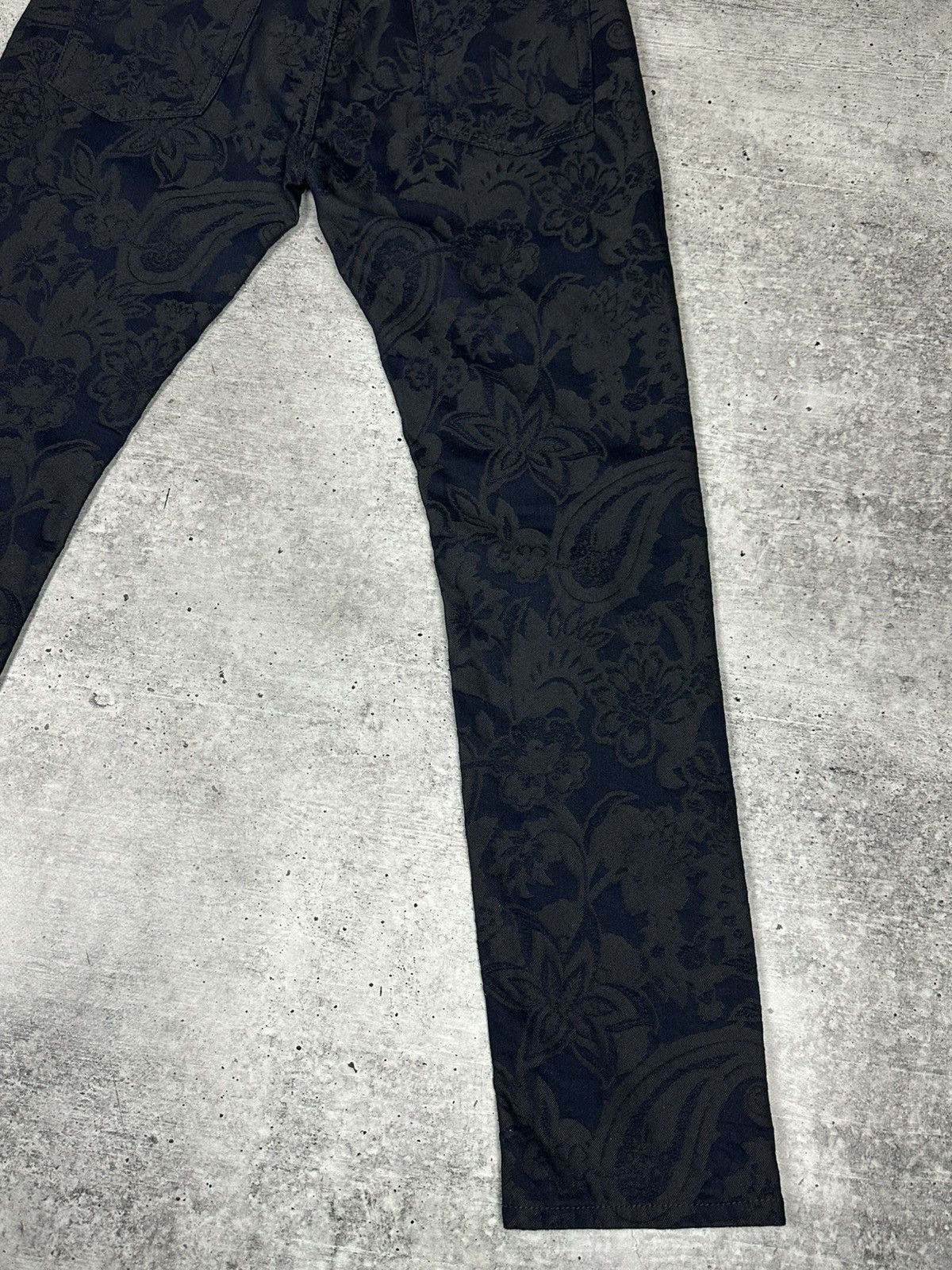 Etro Etro Jacquard Jeans Slim Fit Blue Men’s Size 34 Size US 34 / EU 50 - 18 Thumbnail