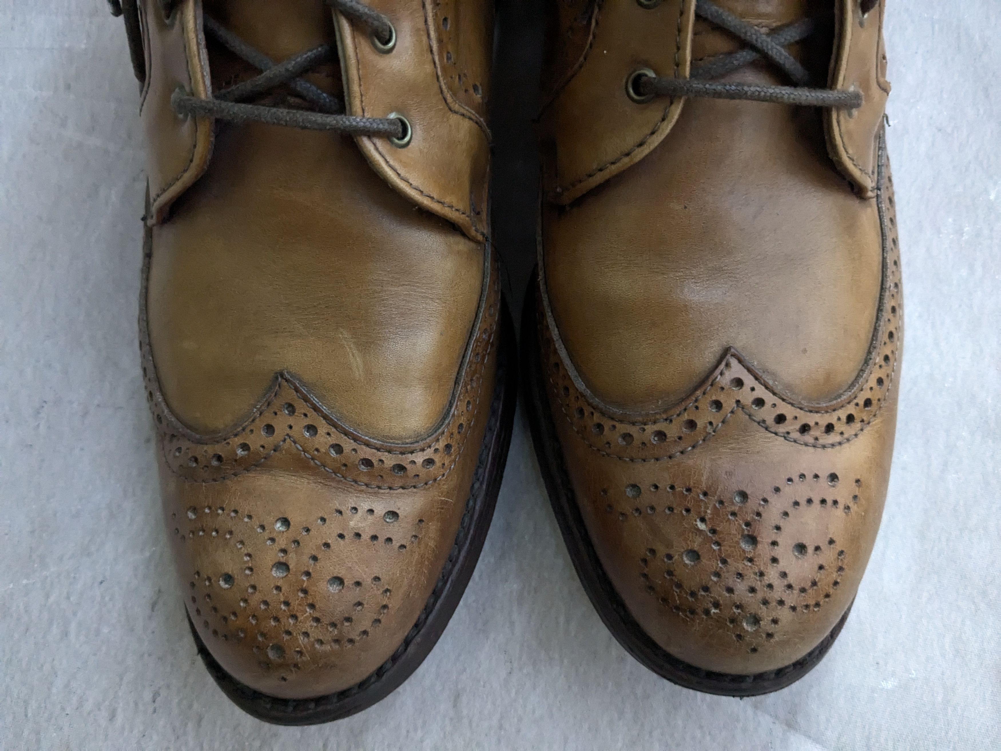 Allen Edmonds Allen Edmonds Dalton Boots Brown Wingtip Brogues 10 Wide Size US 10 / EU 43 - 5 Thumbnail