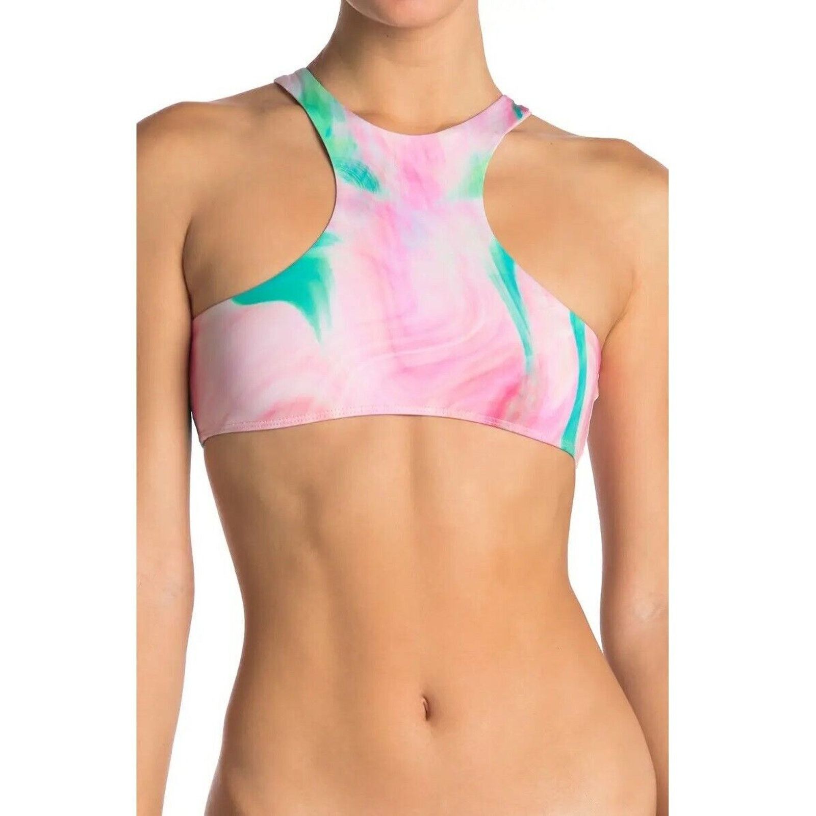 Unbrnd Frankies Bikinis Women Alexis Halter Swim Bikini Top Size Xs in Pink